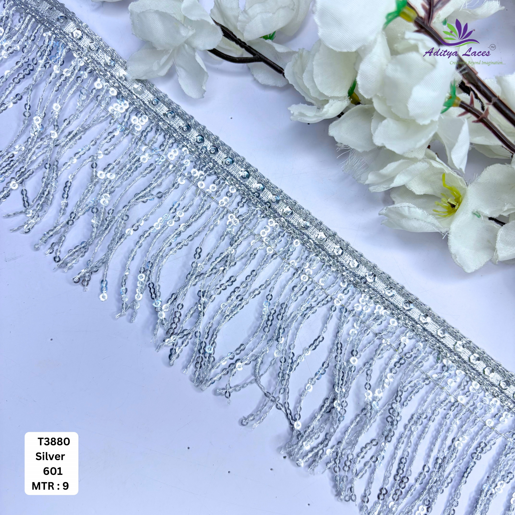 Ethnic Readymade Lace Border with Zari Work for Saree Bridal Wear