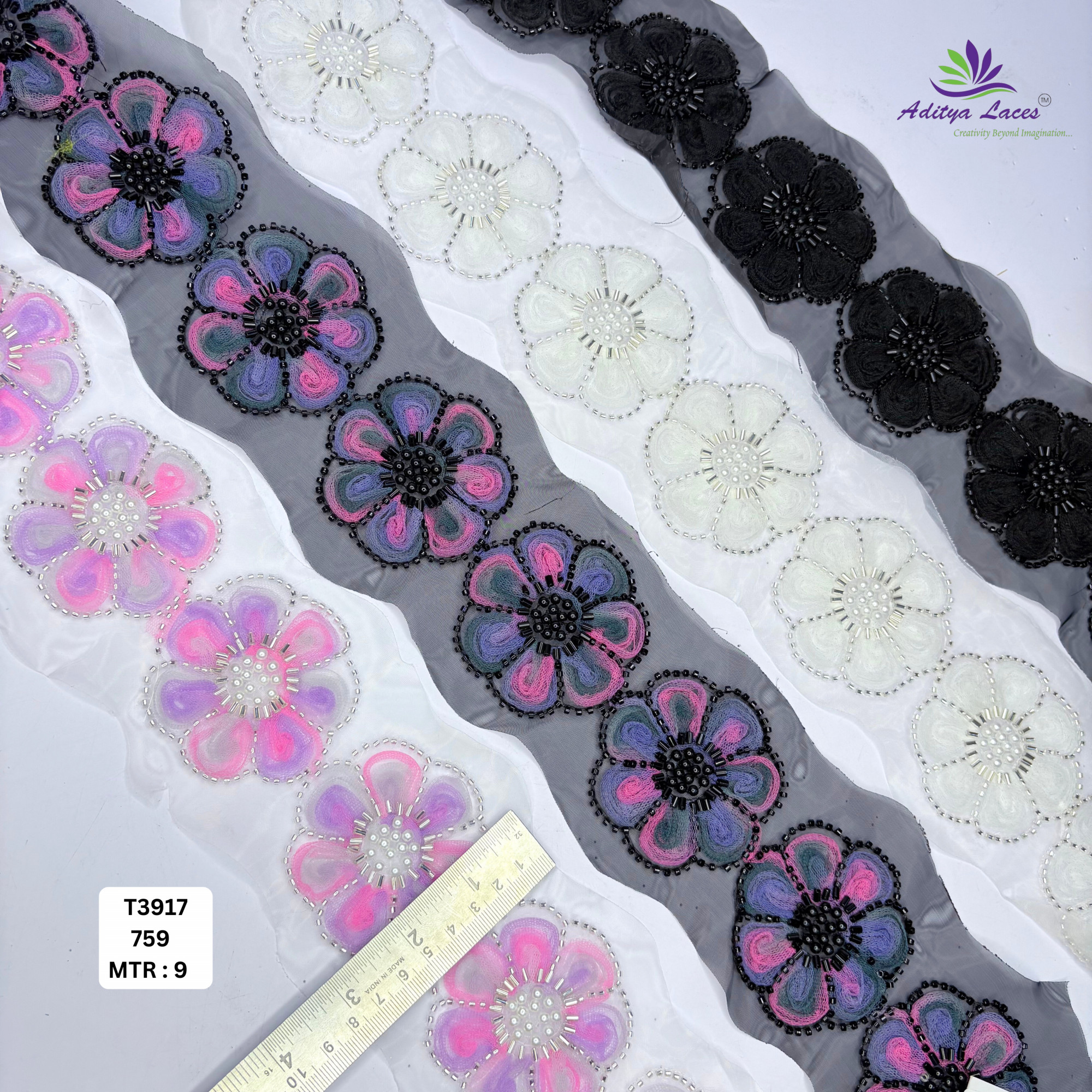 Bridal Garment Decorative Beads Trim for Garment Decoration