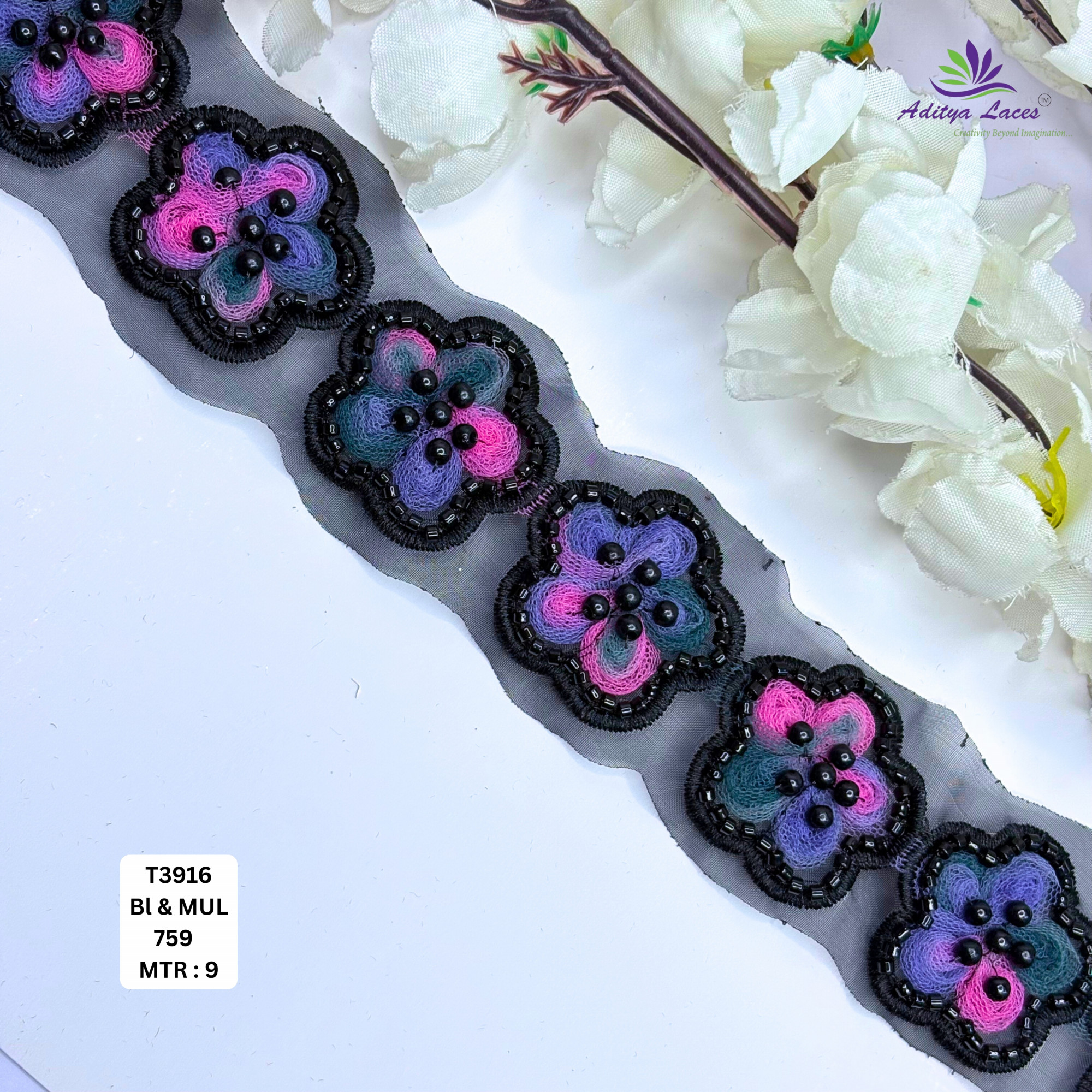 Bridal Garment Decorative Beads Trim for Garment Decoration