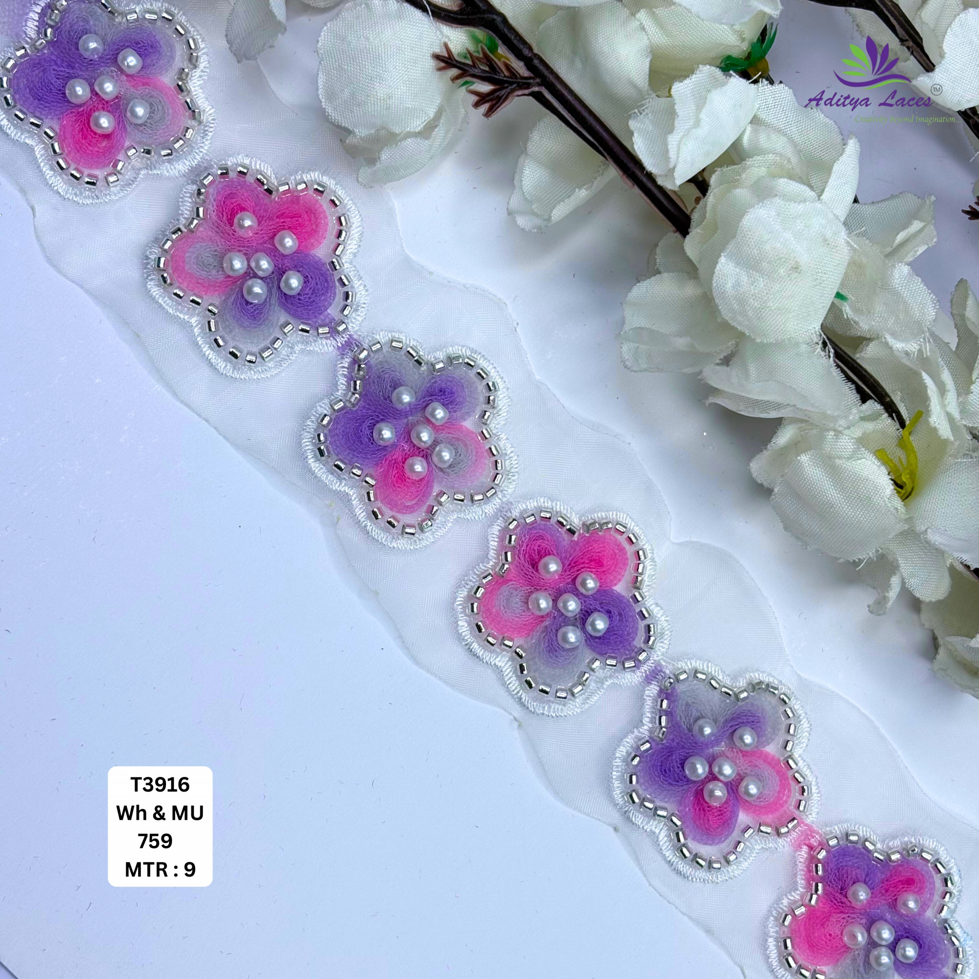 Bridal Garment Decorative Beads Trim for Garment Decoration