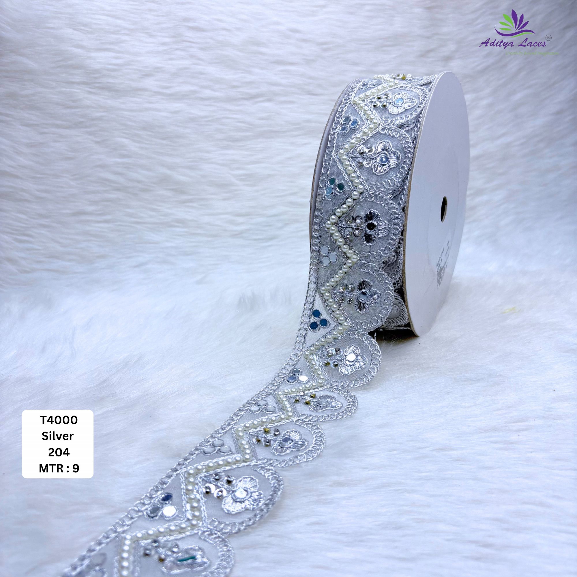 Premium Tissue Handwork Lace Trim Designer Saree Border Bridal Decorative Lace for Ethnic Fashion Wholesale Supplier