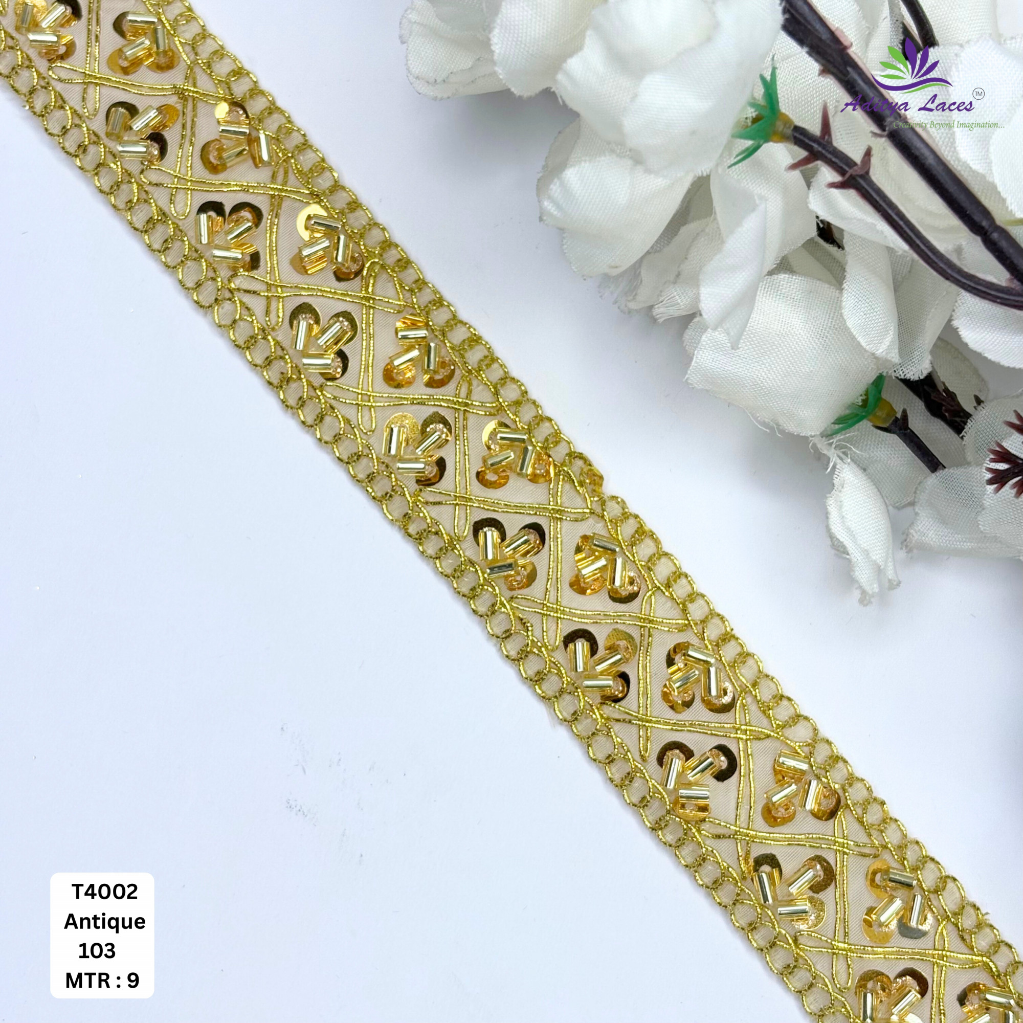Premium Designer Beads Border for Fashion Accessories