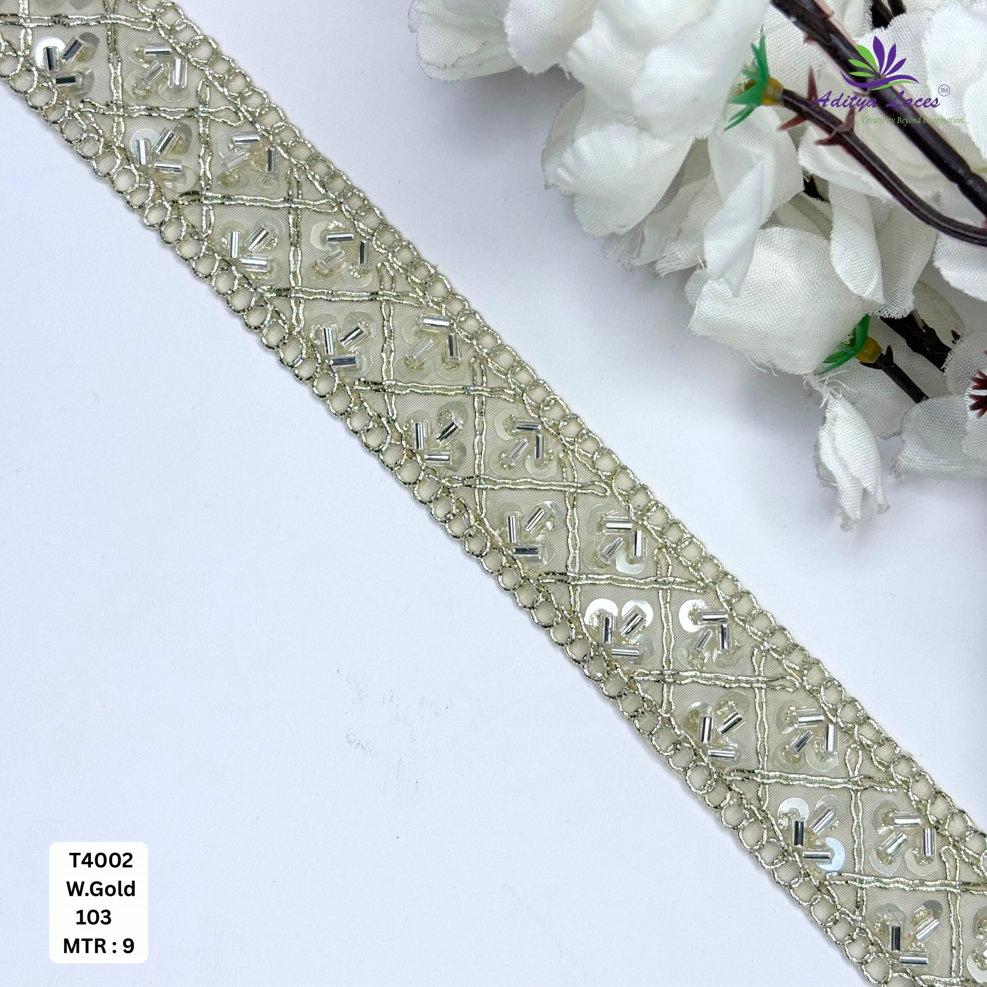 Premium Designer Beads Border for Fashion Accessories