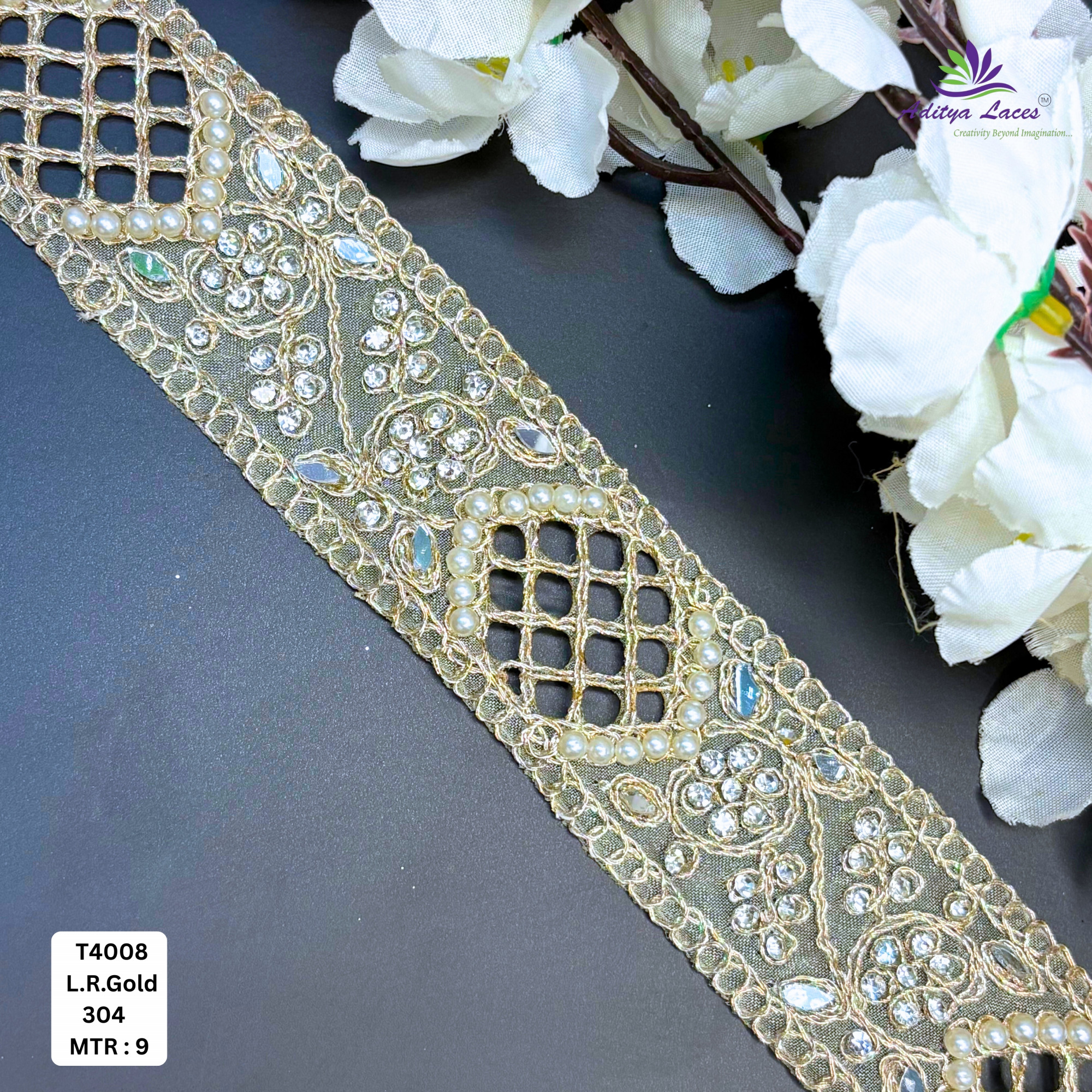 Elegant Silver Embroidery Lace Trim for Saree Garments