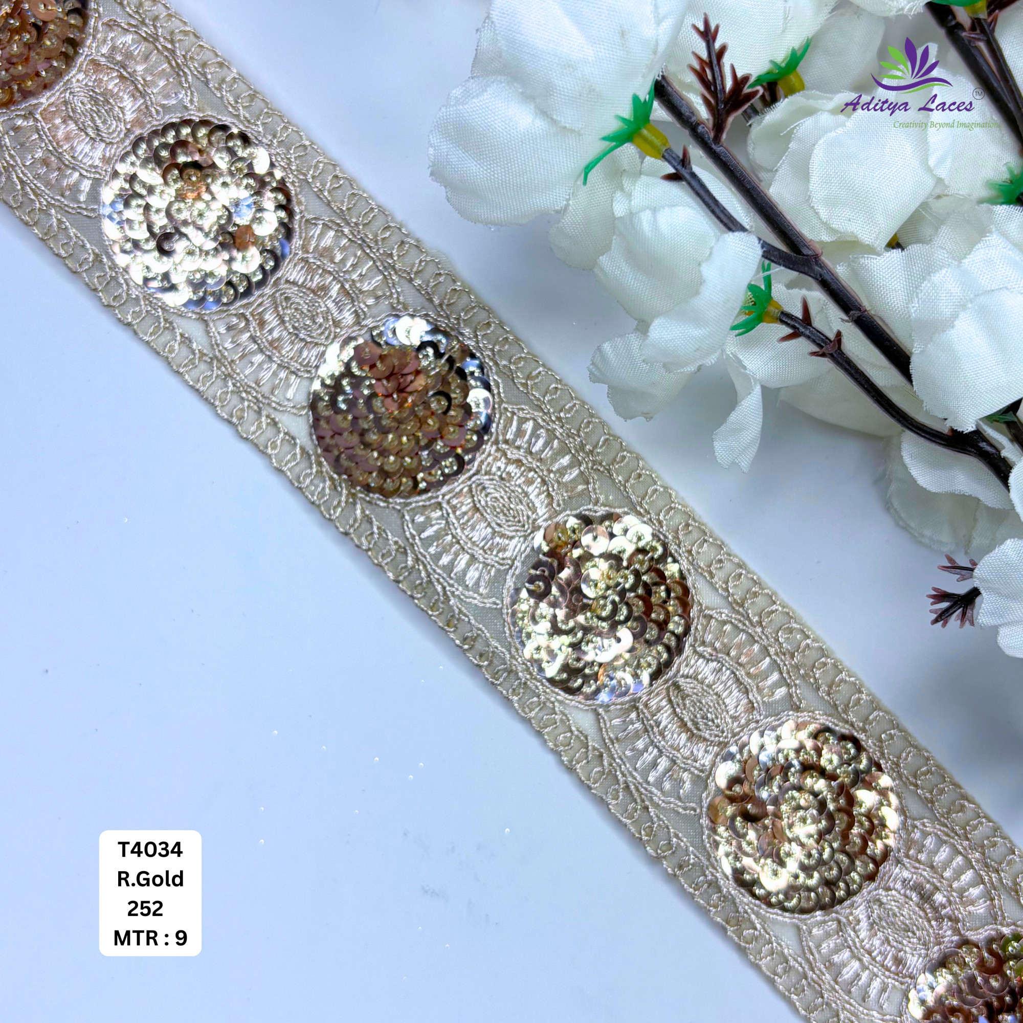 Fancy Silver Embroidery Lace Trim for Saree Garments