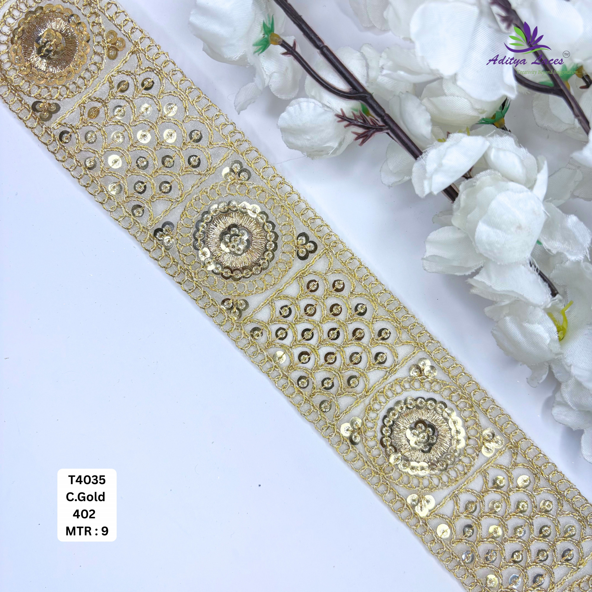 Bridal Silver Embroidery Lace Trim for Saree Garments