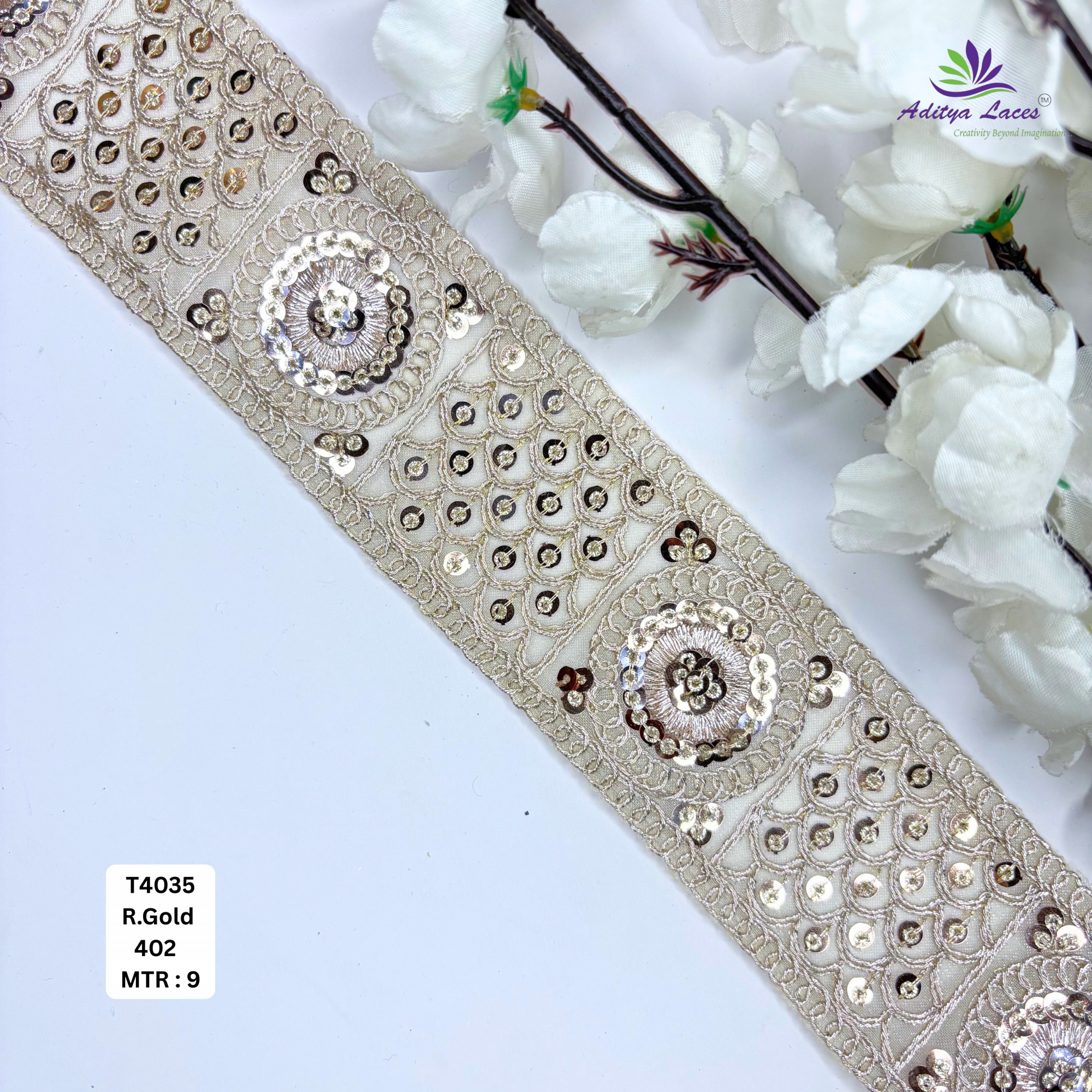 Bridal Silver Embroidery Lace Trim for Saree Garments