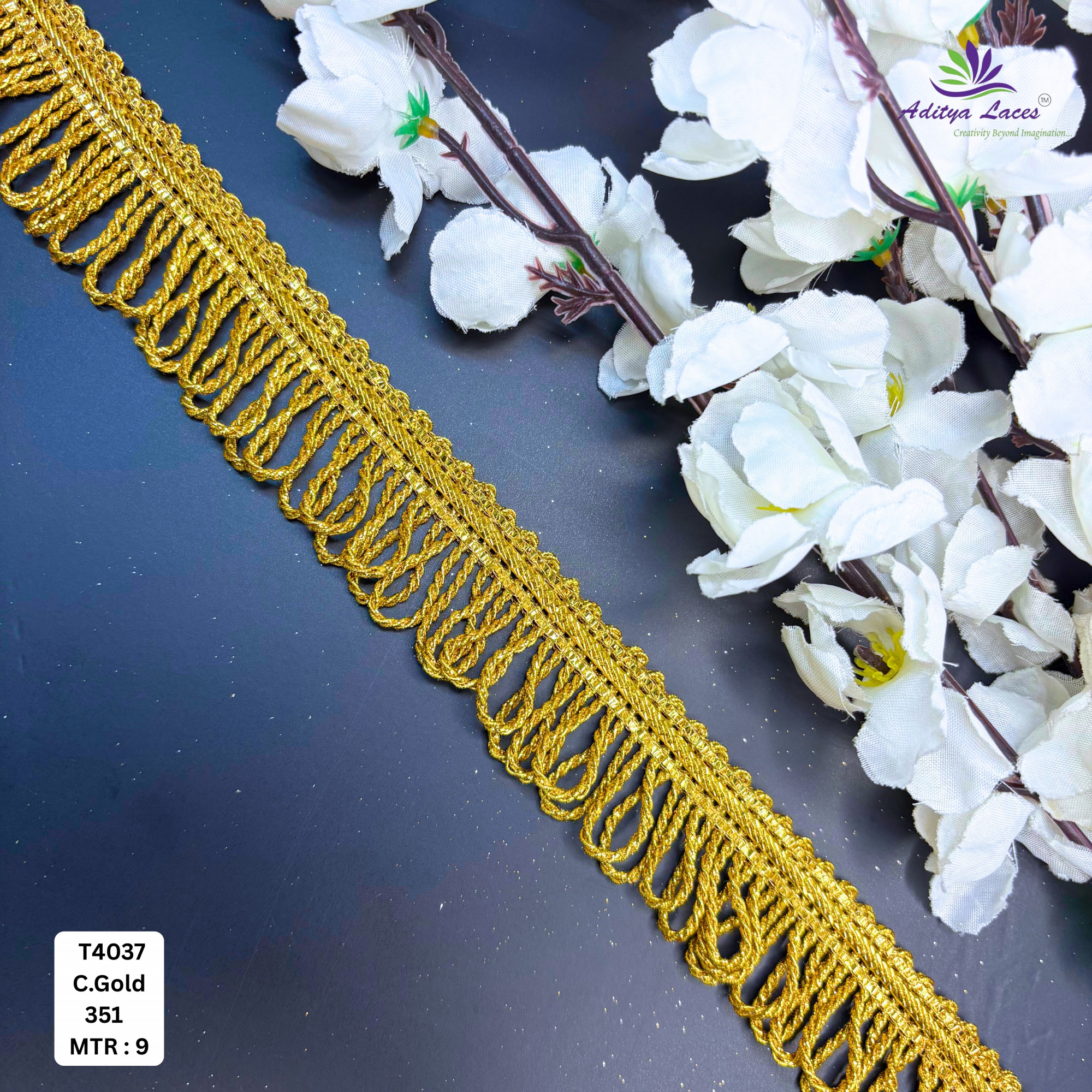 Premium Readymade Lace Border with Zari Work for Saree Bridal Wear