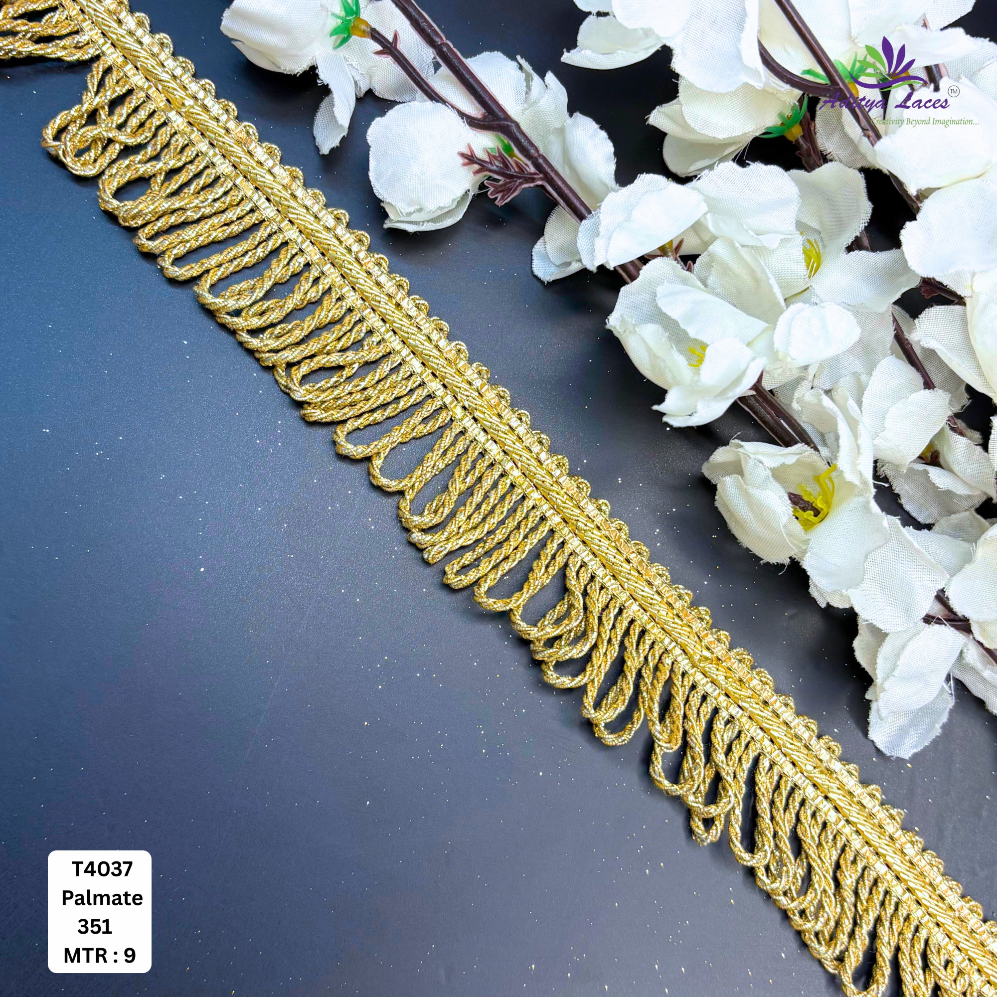 Premium Readymade Lace Border with Zari Work for Saree Bridal Wear