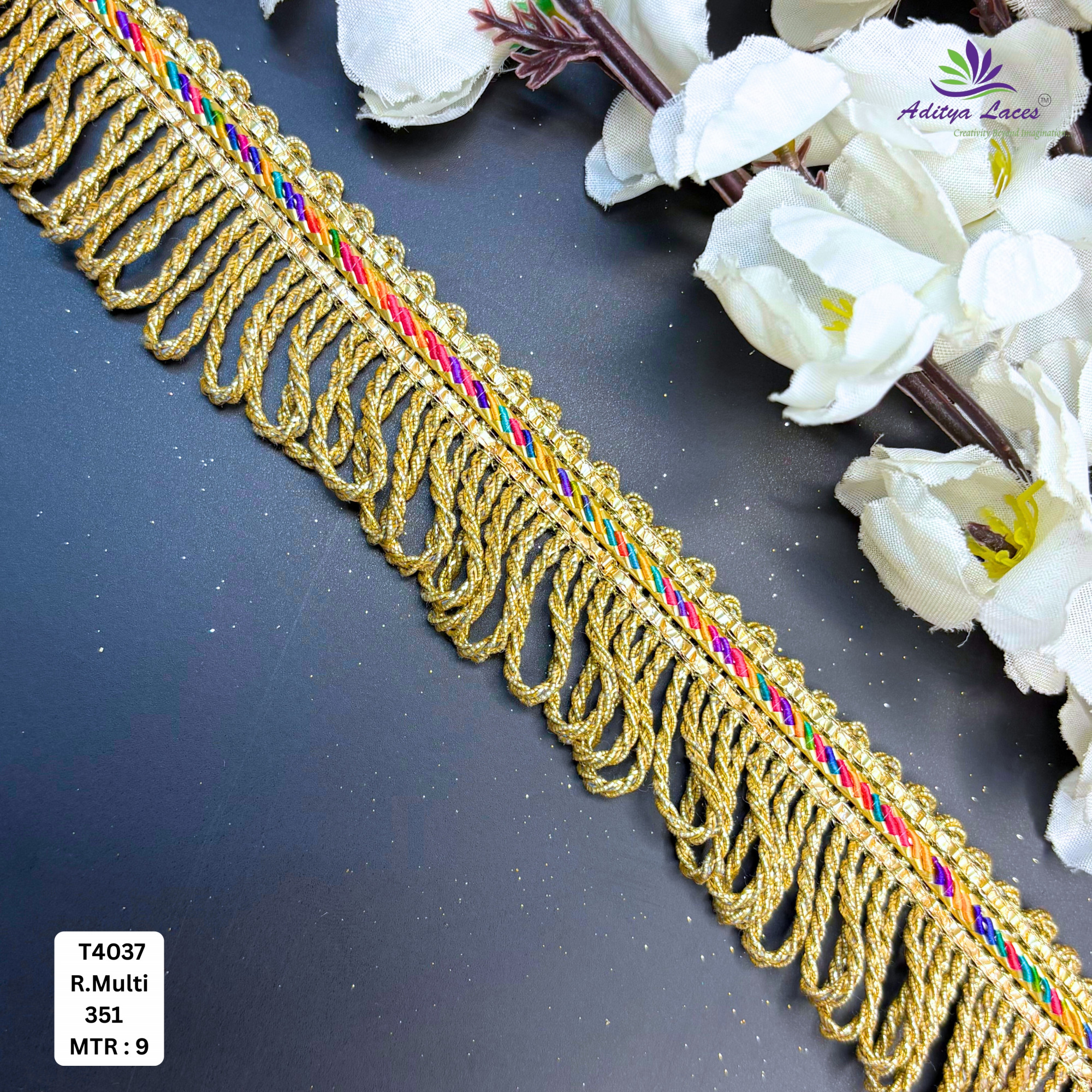 Premium Readymade Lace Border with Zari Work for Saree Bridal Wear