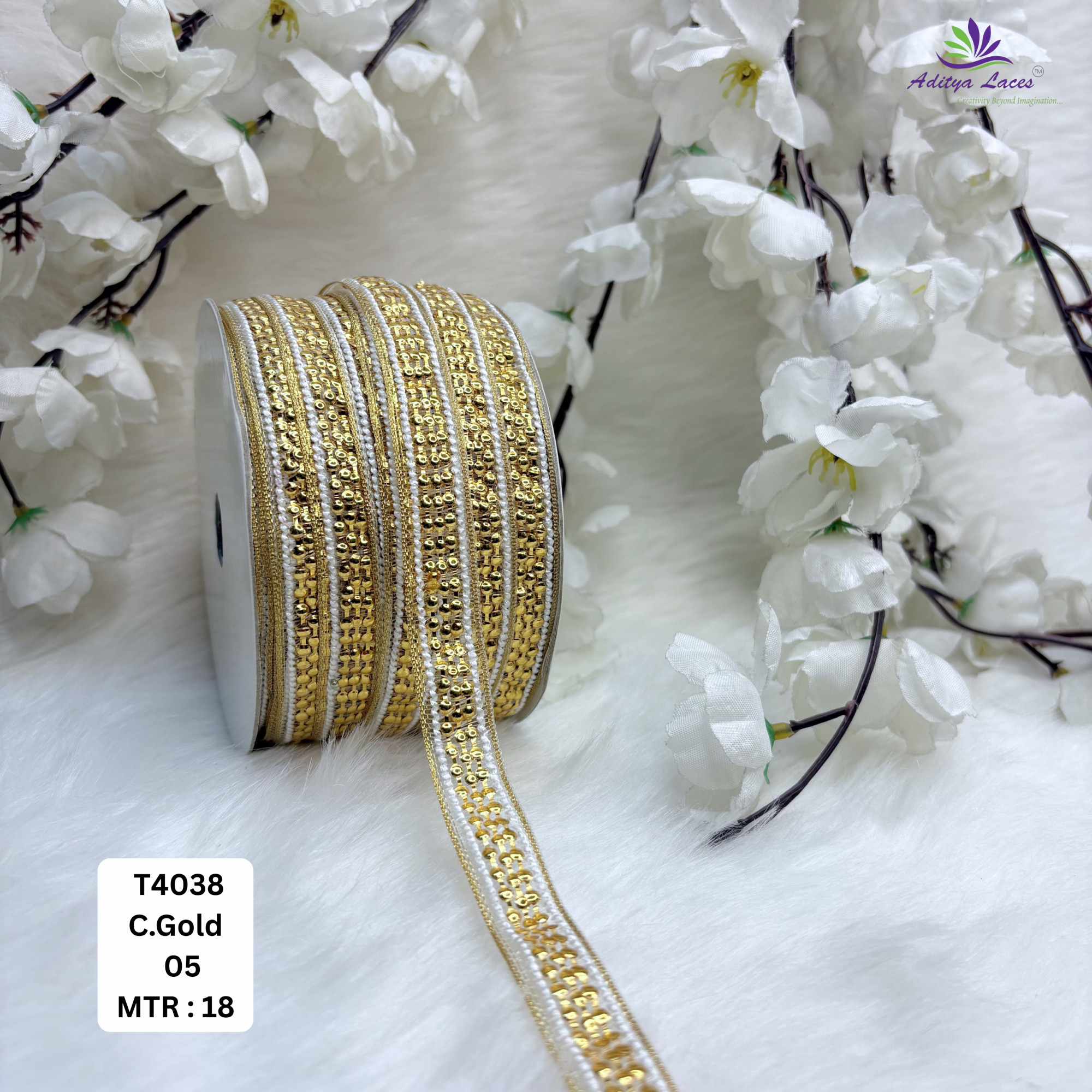 Designer Silver Embroidery Lace Trim for Saree Garments