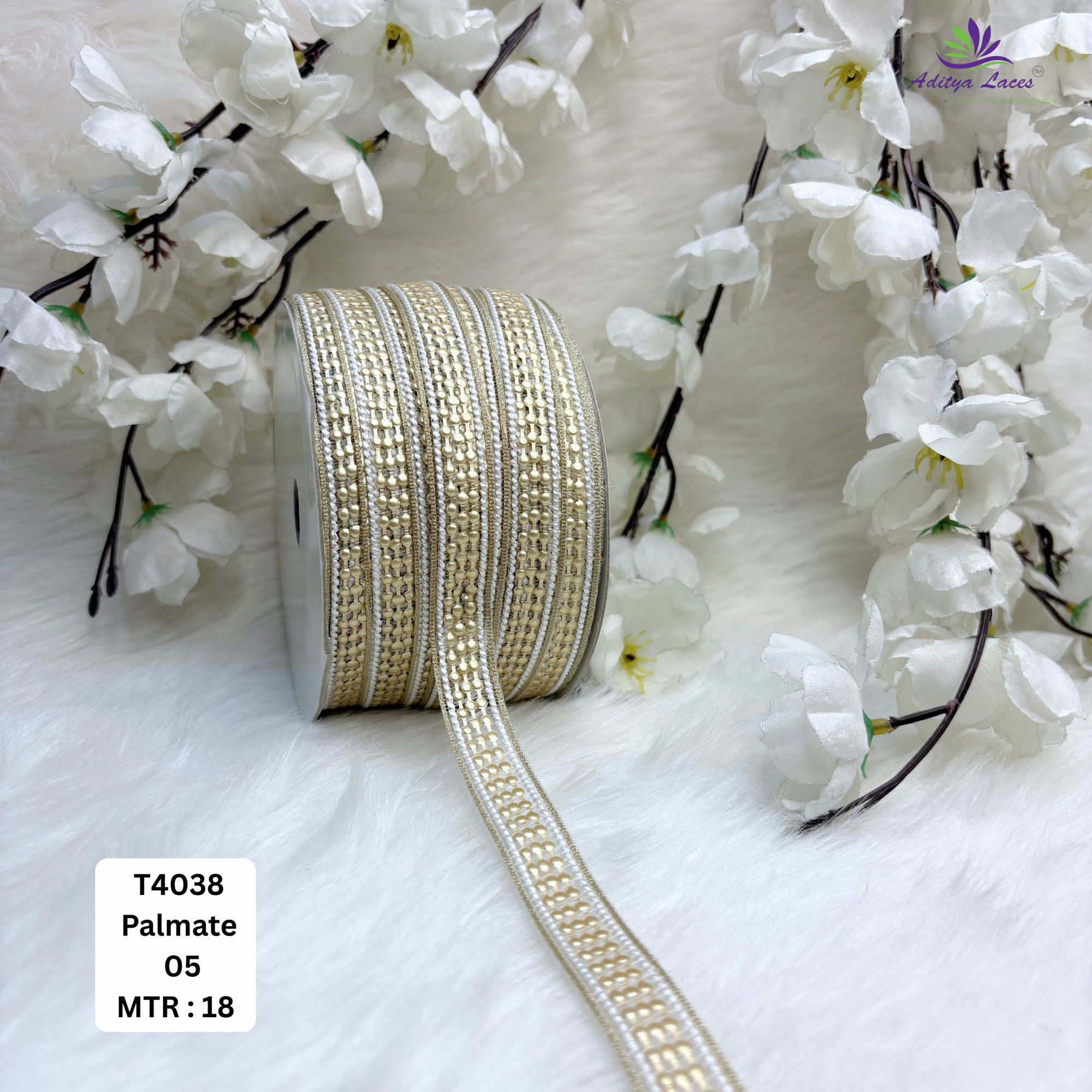 Designer Silver Embroidery Lace Trim for Saree Garments