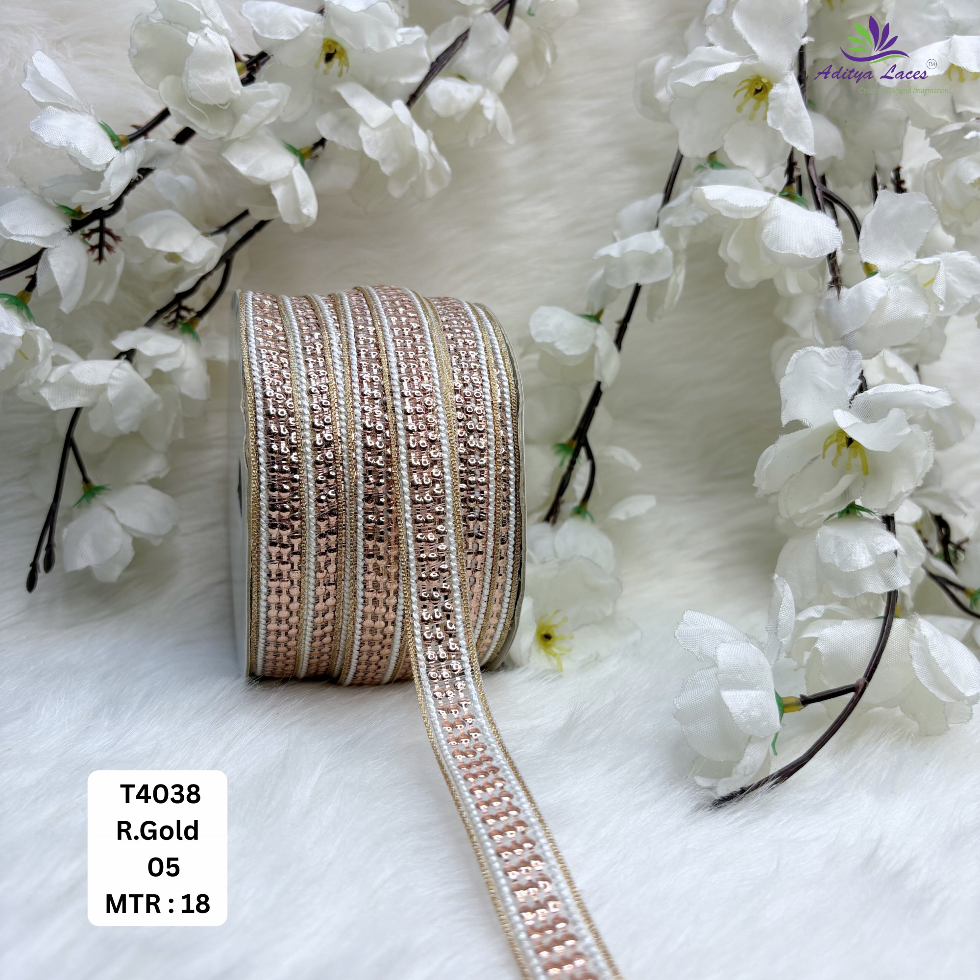 Designer Silver Embroidery Lace Trim for Saree Garments