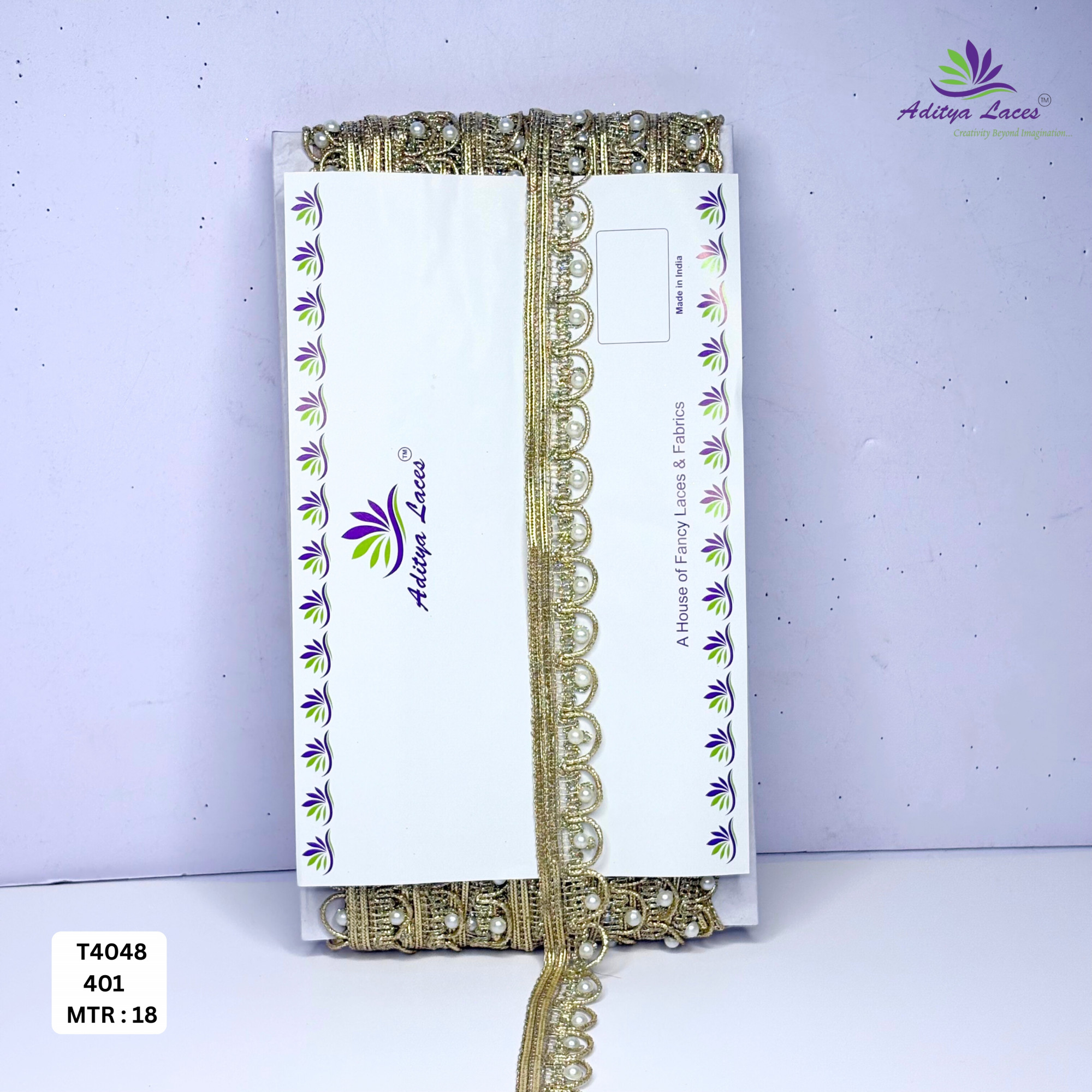 Traditional Gold Pearl Moti Lace Trim