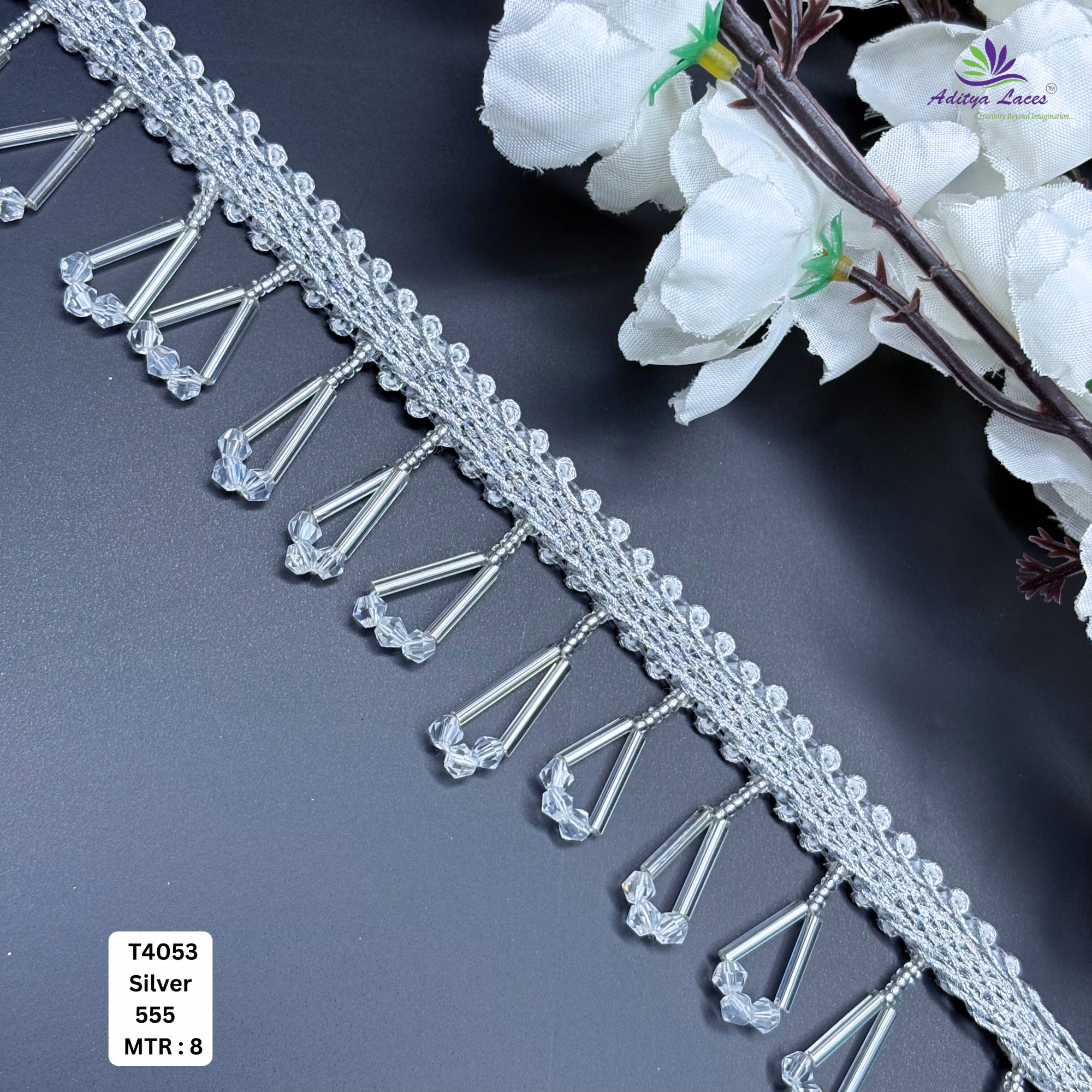Handcrafted Gold Pearl Moti Lace Trim