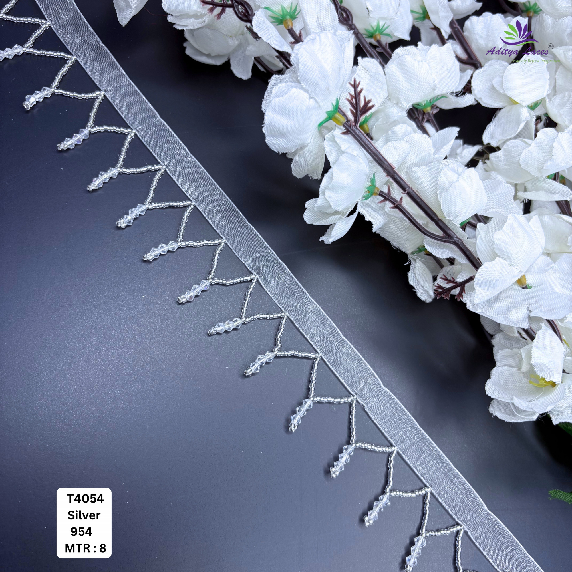 Decorative Gold Pearl Moti Lace Trim