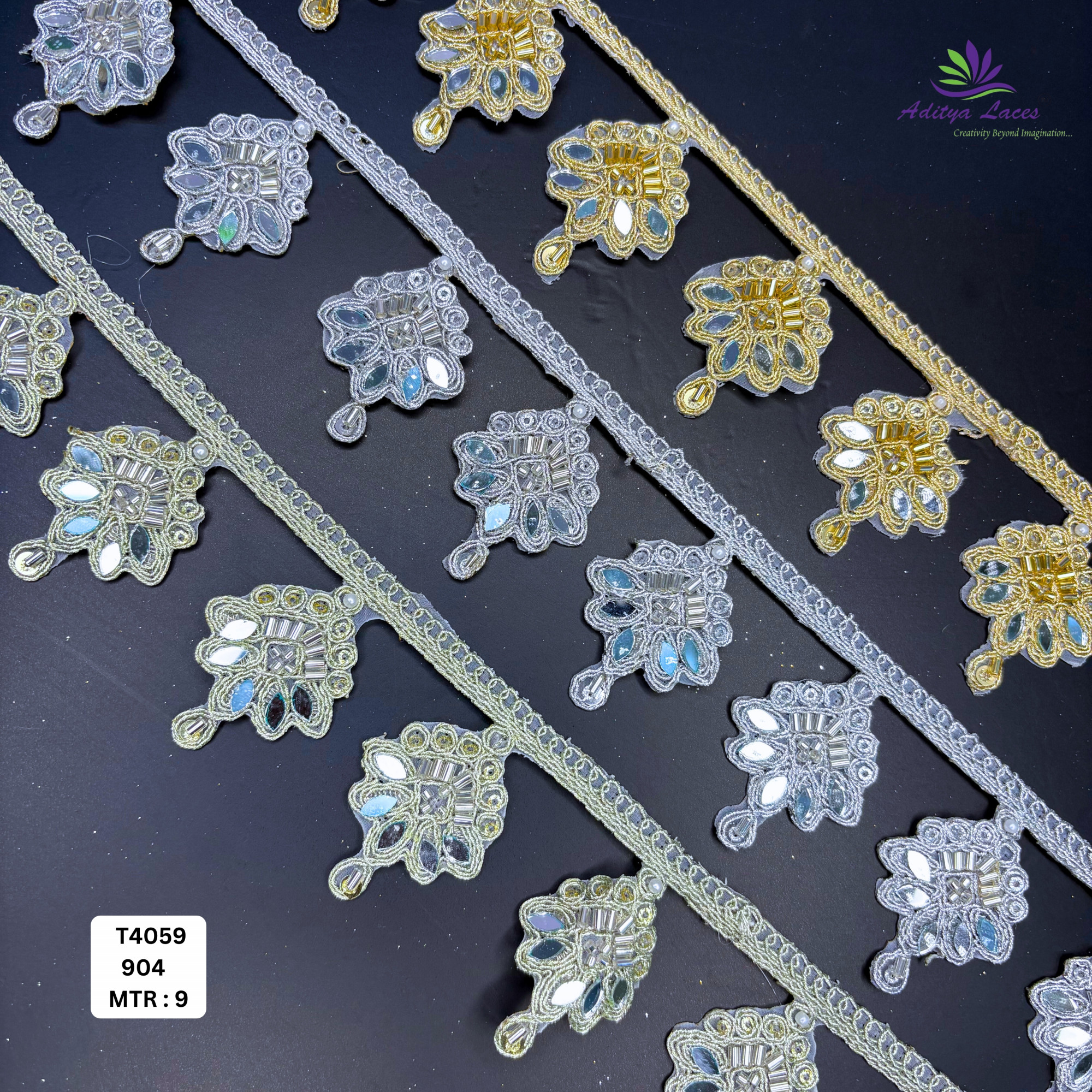 Exclusive Designer Beads Border for Ethnic Dresses