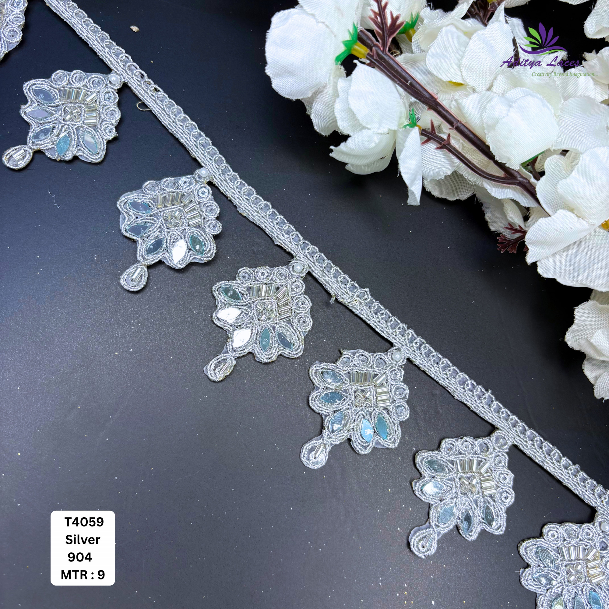 Exclusive Designer Beads Border for Ethnic Dresses