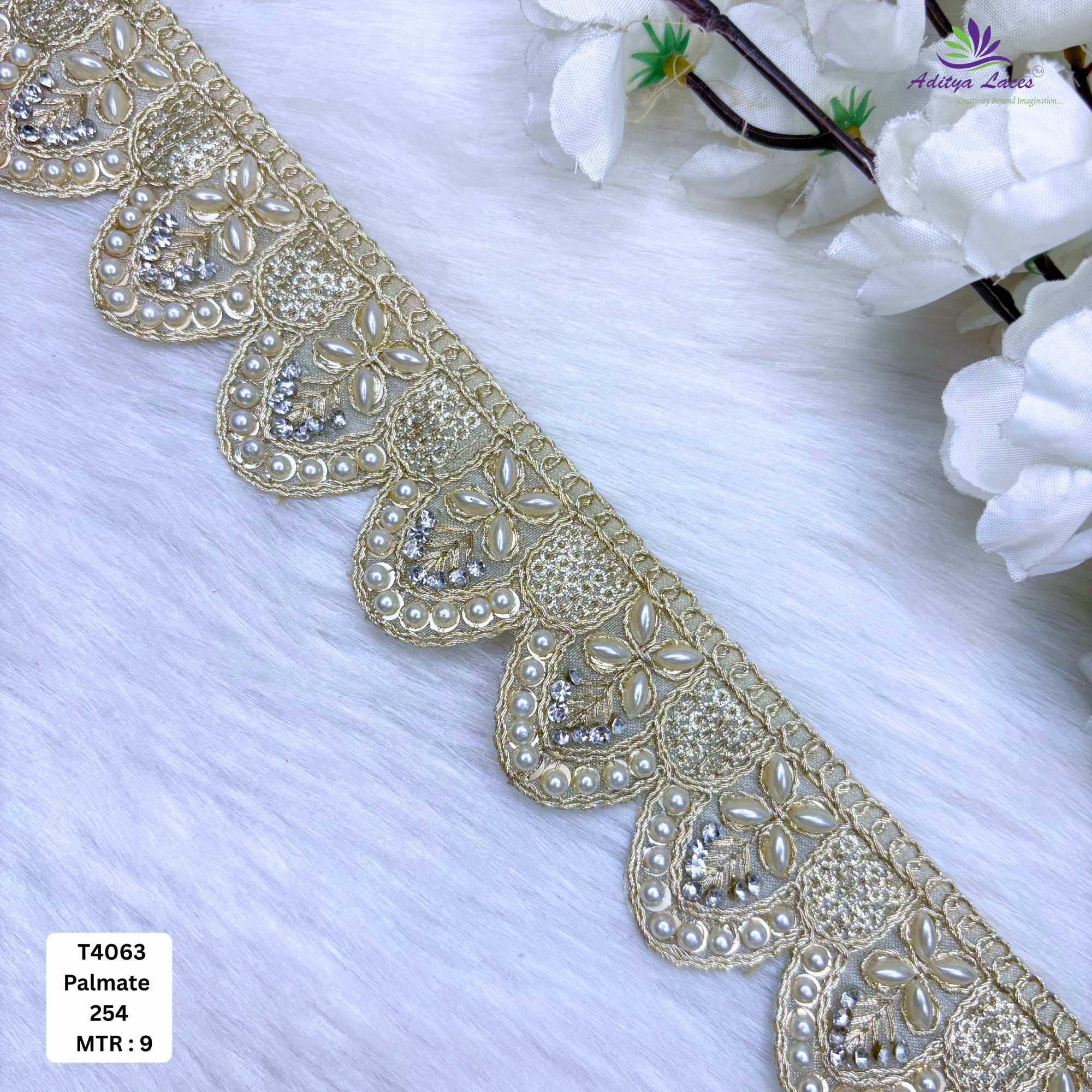 Fancy Silver Embroidery Lace Trim for Saree Garments