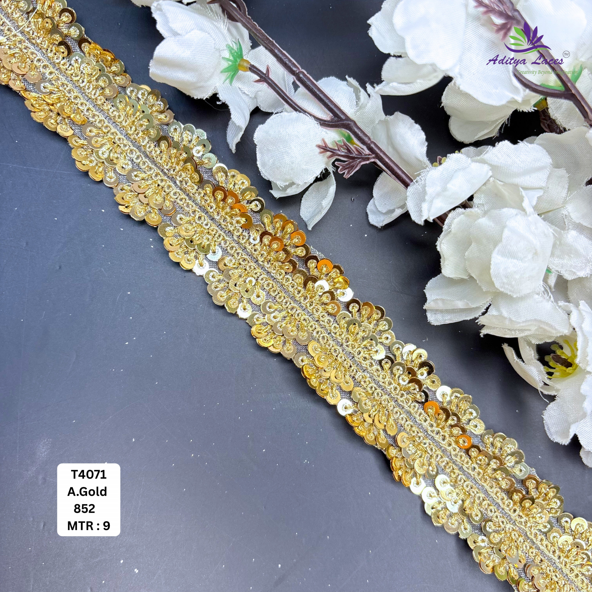 Designer Silver Embroidery Lace Trim for Saree Garments