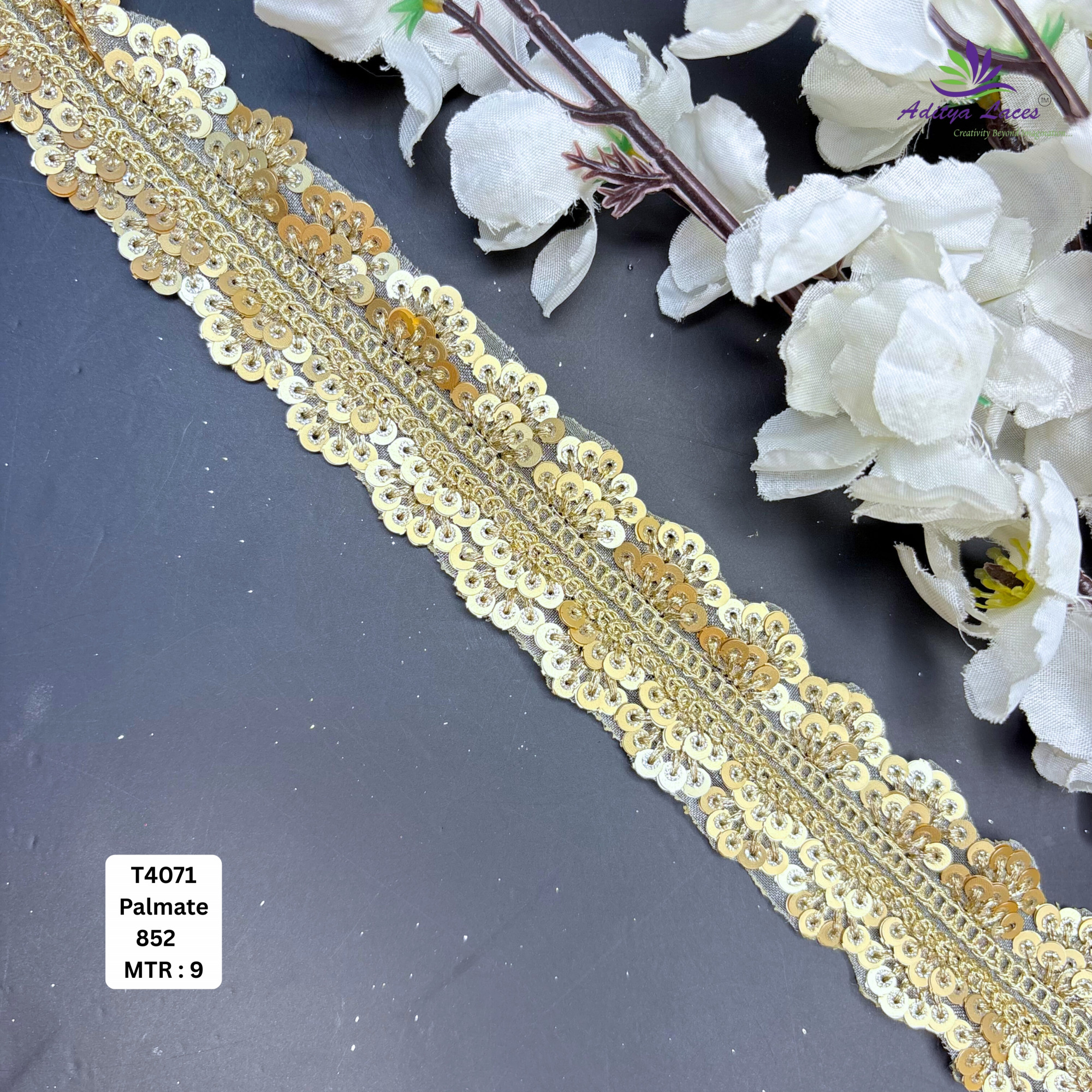Designer Silver Embroidery Lace Trim for Saree Garments