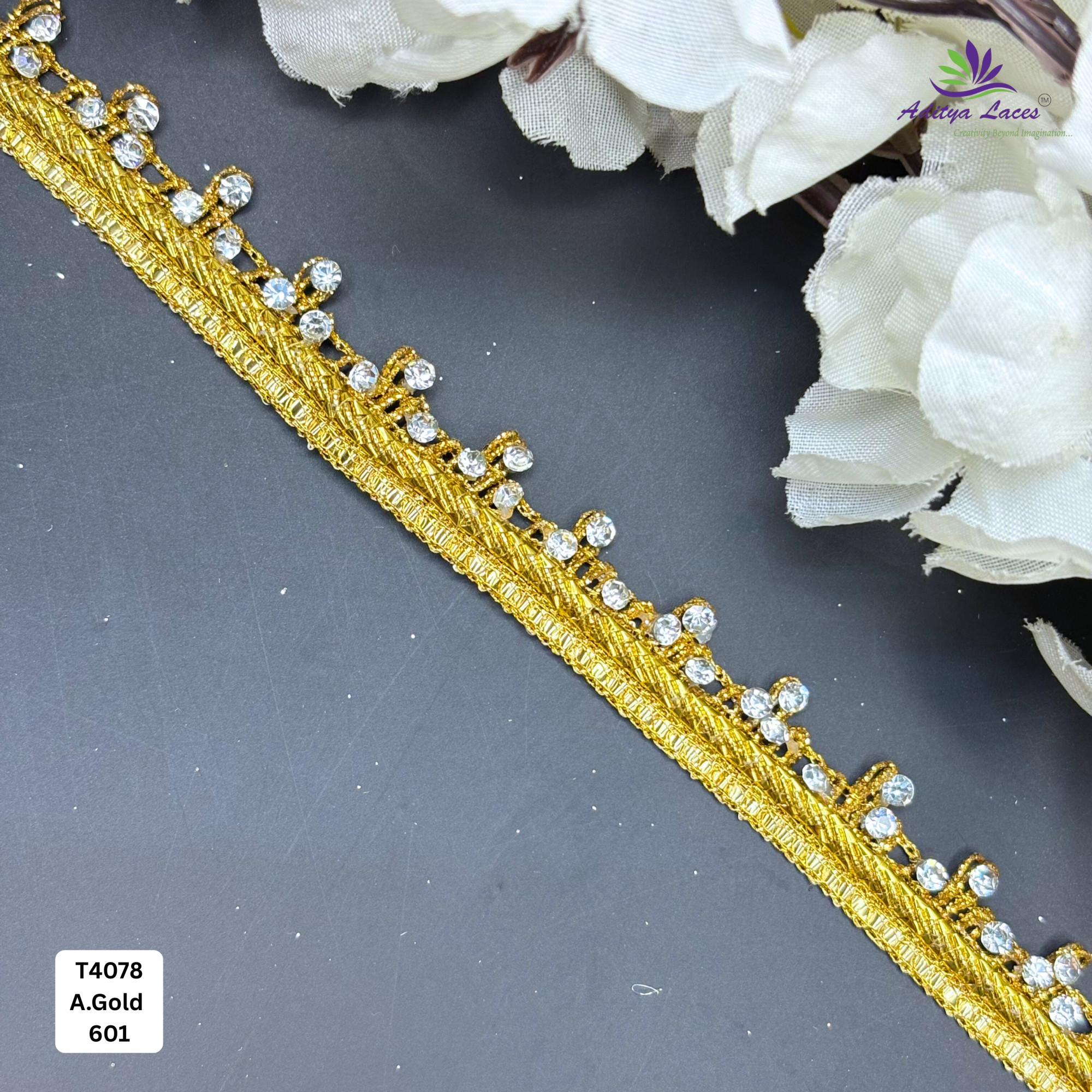 Premium Readymade Lace Border with Zari Work for Saree Bridal Wear
