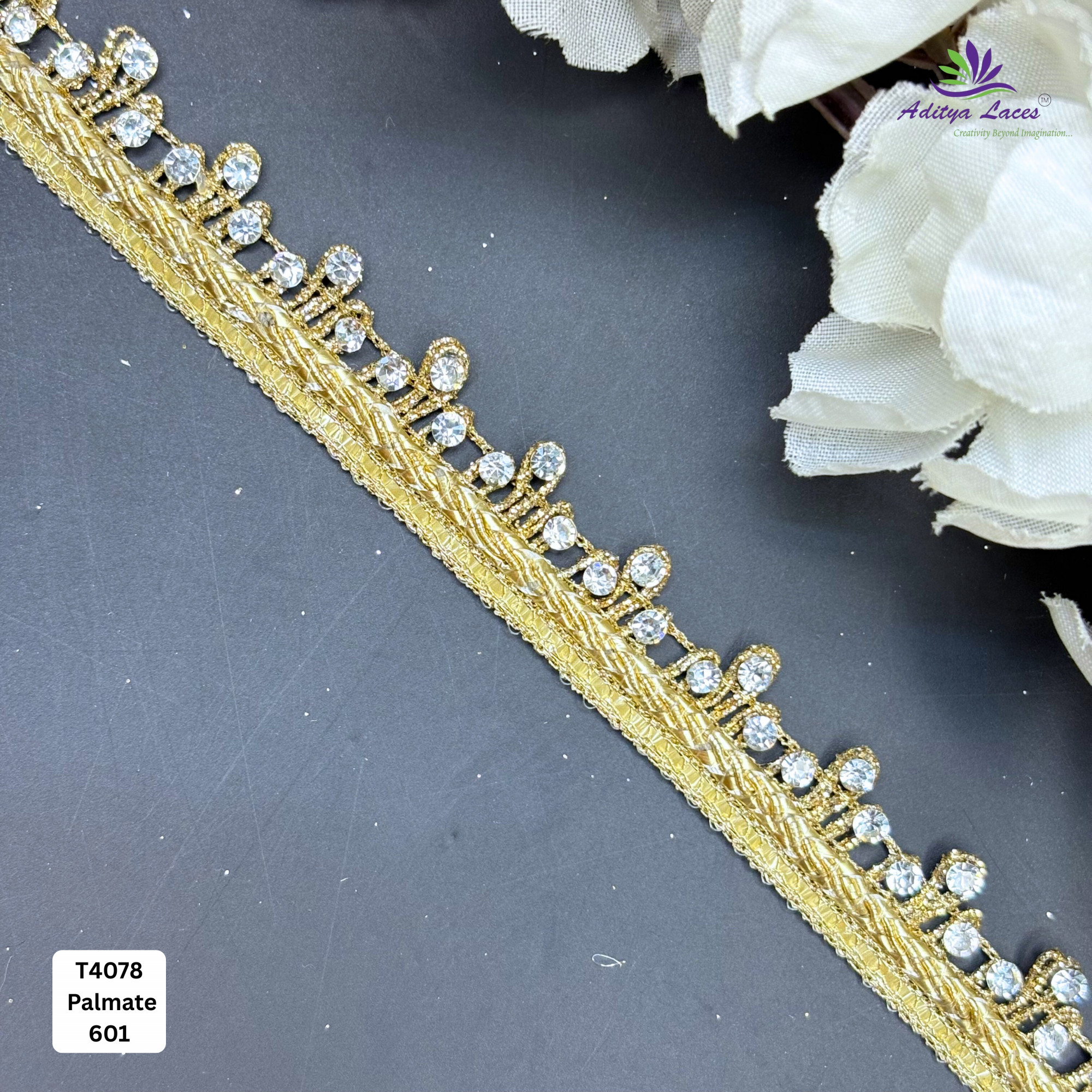 Premium Readymade Lace Border with Zari Work for Saree Bridal Wear