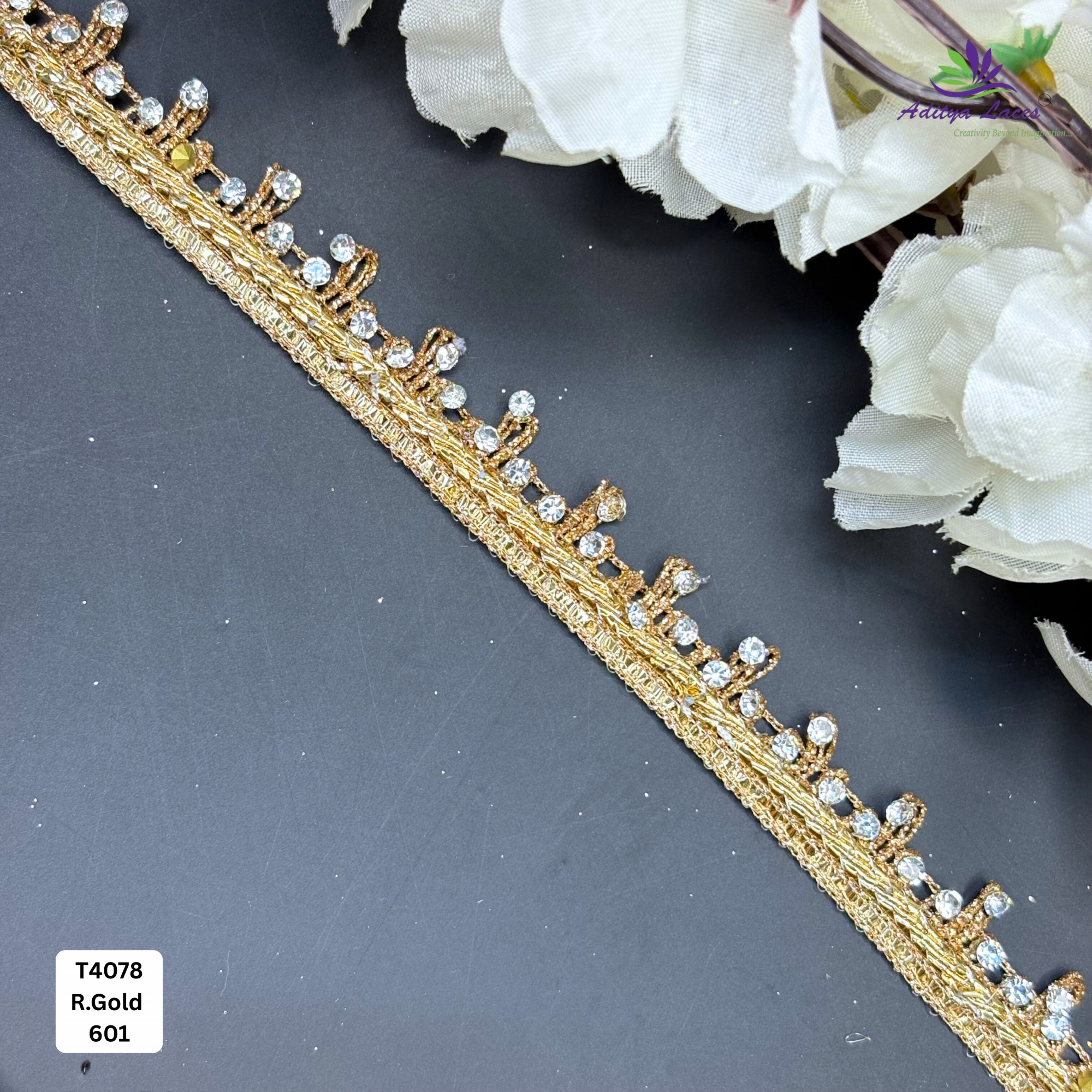 Premium Readymade Lace Border with Zari Work for Saree Bridal Wear
