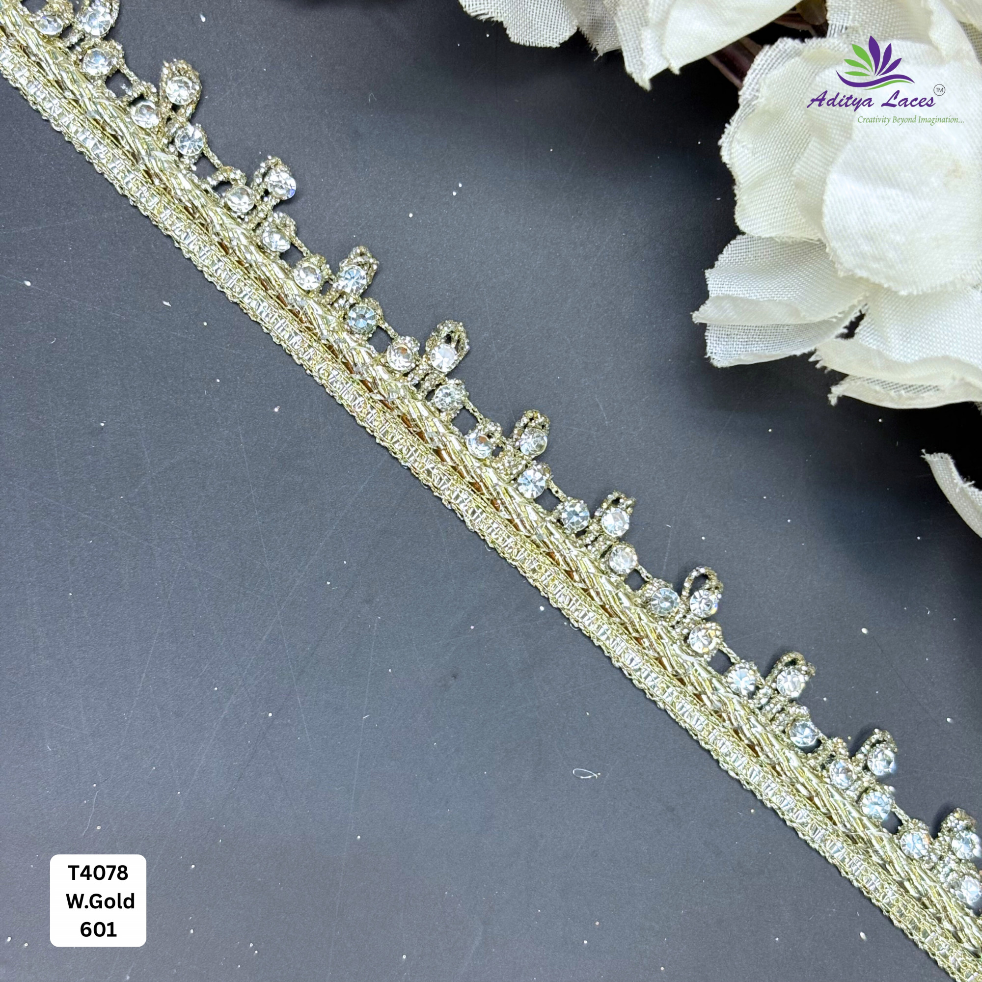 Premium Readymade Lace Border with Zari Work for Saree Bridal Wear