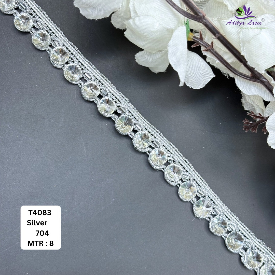 Ethnic Tissue Handwork Lace Border for Saree Bridal Ethnic Wear
