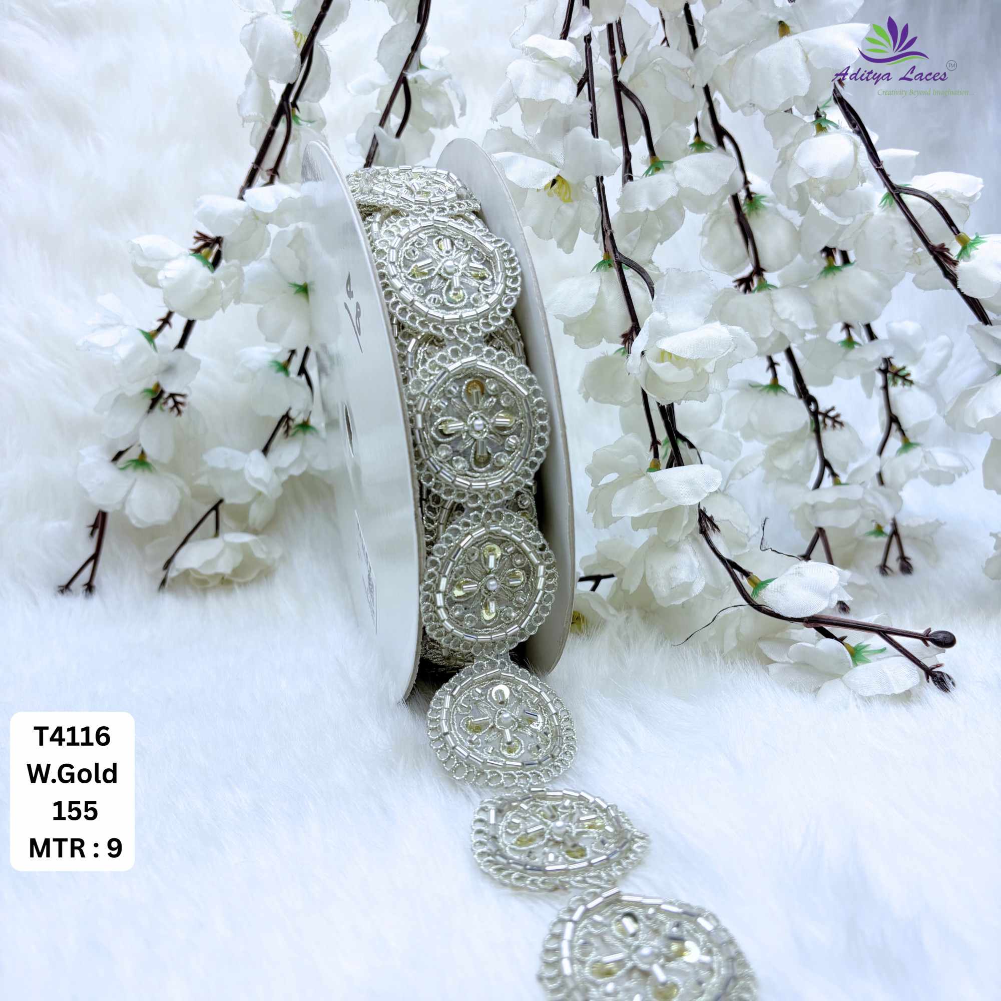 Bridal Garment Decorative Beads Trim for Kurti Dupatta