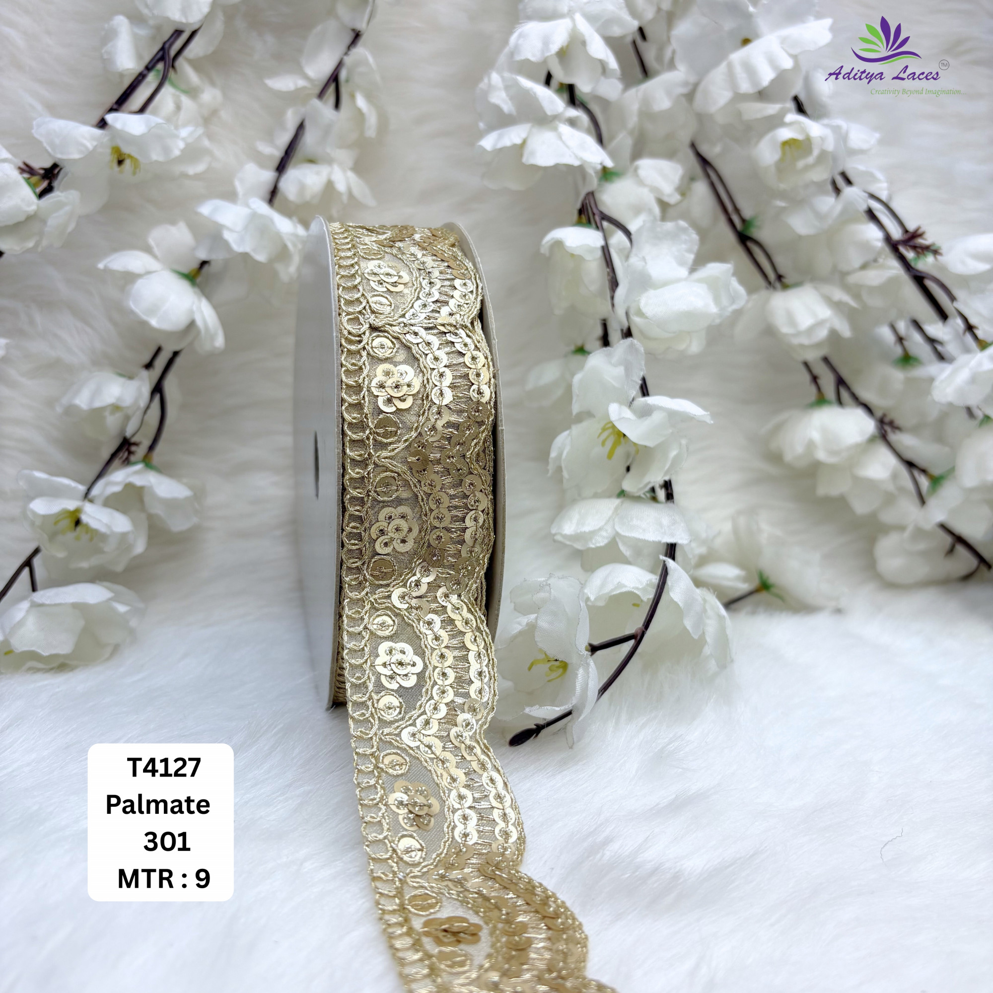 Elegant Silver Embroidery Lace Trim for Saree Garments