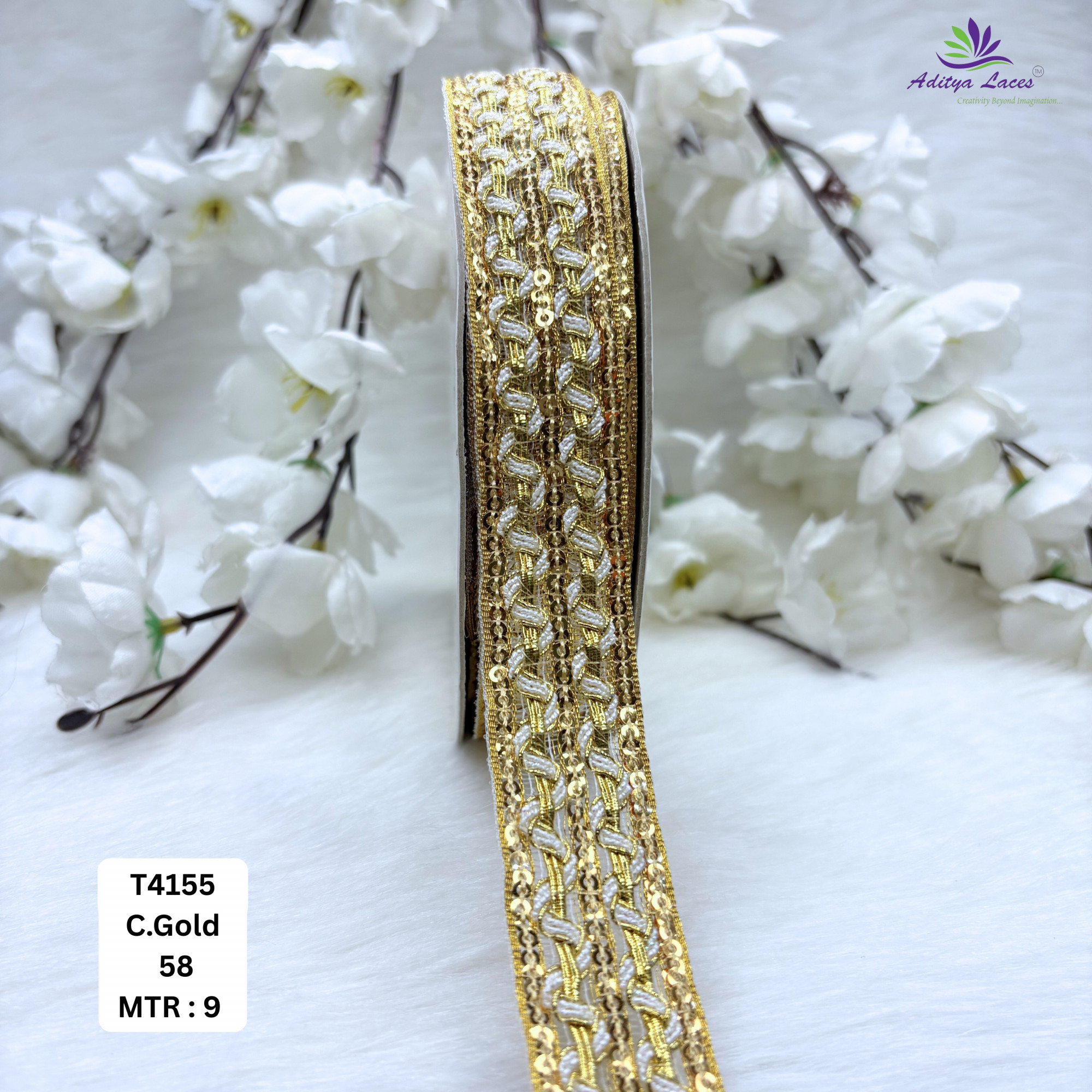 Premium Readymade Lace Border with Zari Work for Saree Bridal Wear