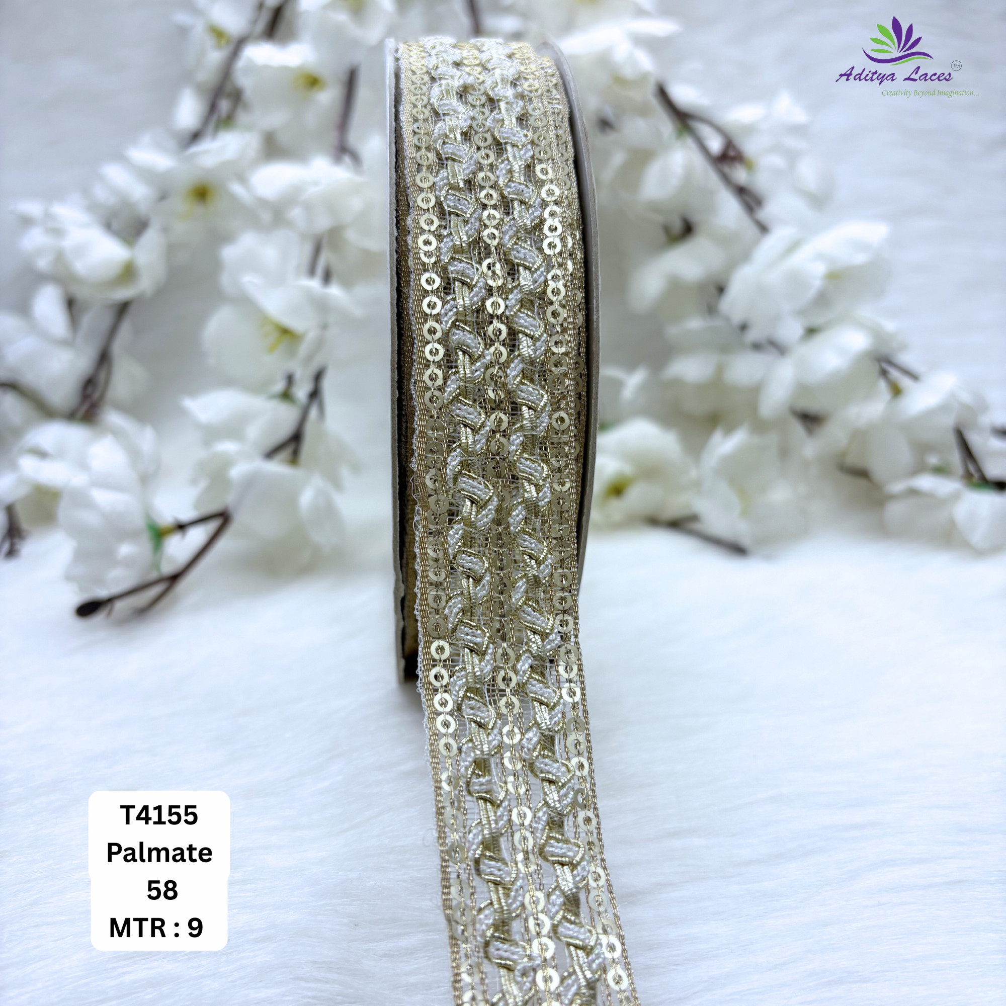 Premium Readymade Lace Border with Zari Work for Saree Bridal Wear