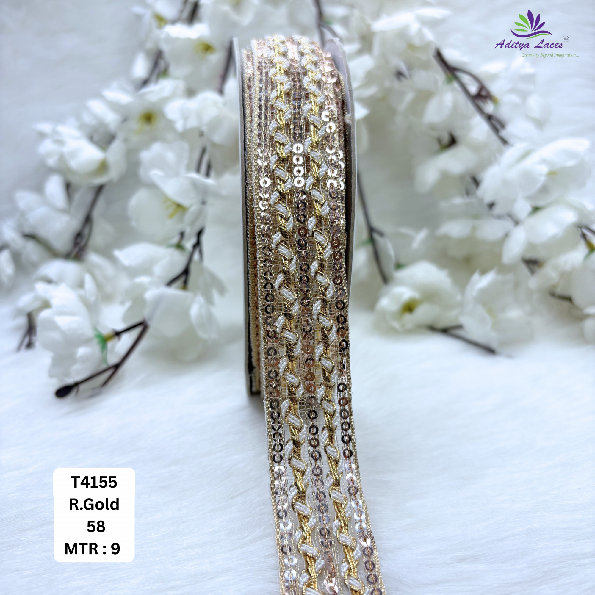 Premium Readymade Lace Border with Zari Work for Saree Bridal Wear