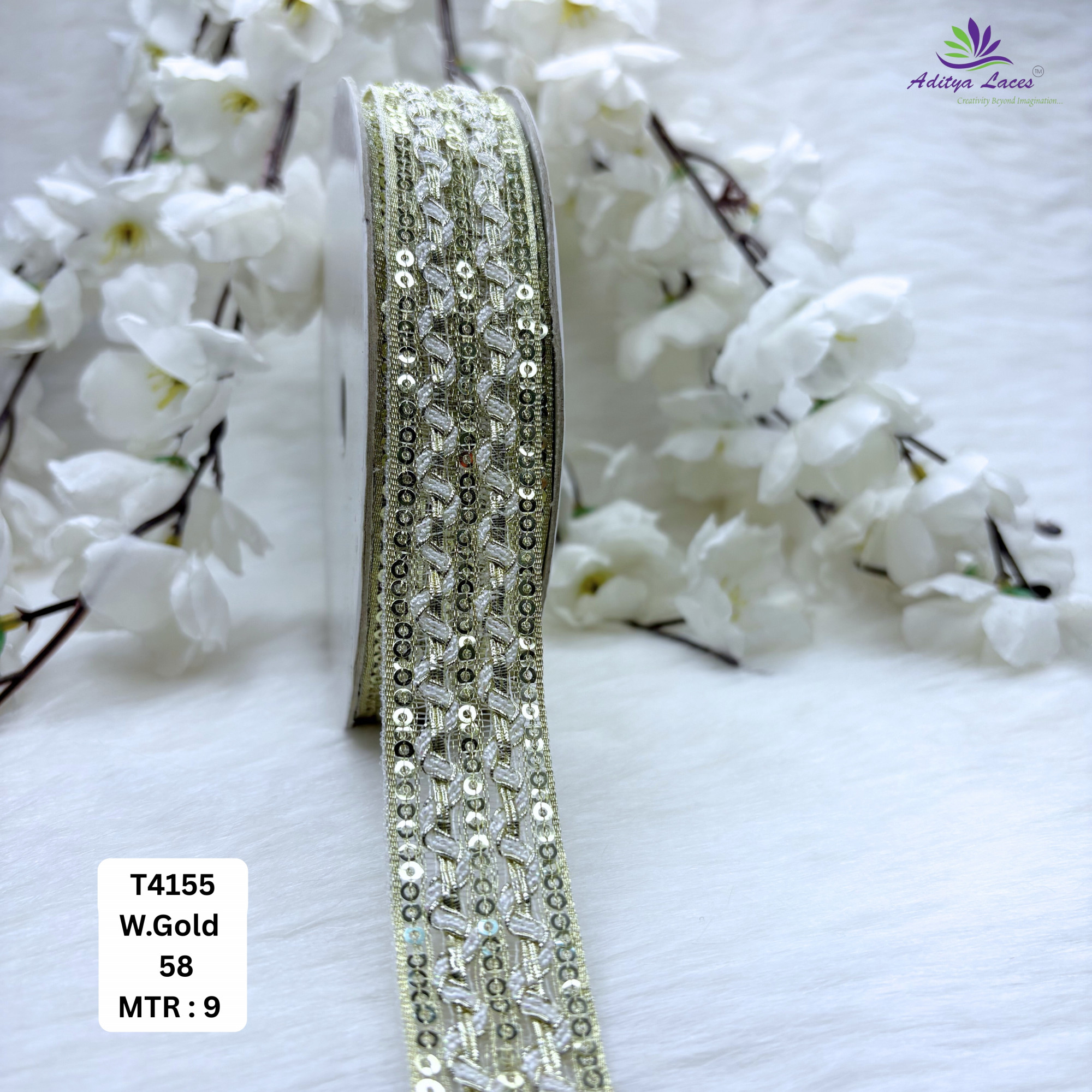 Premium Readymade Lace Border with Zari Work for Saree Bridal Wear