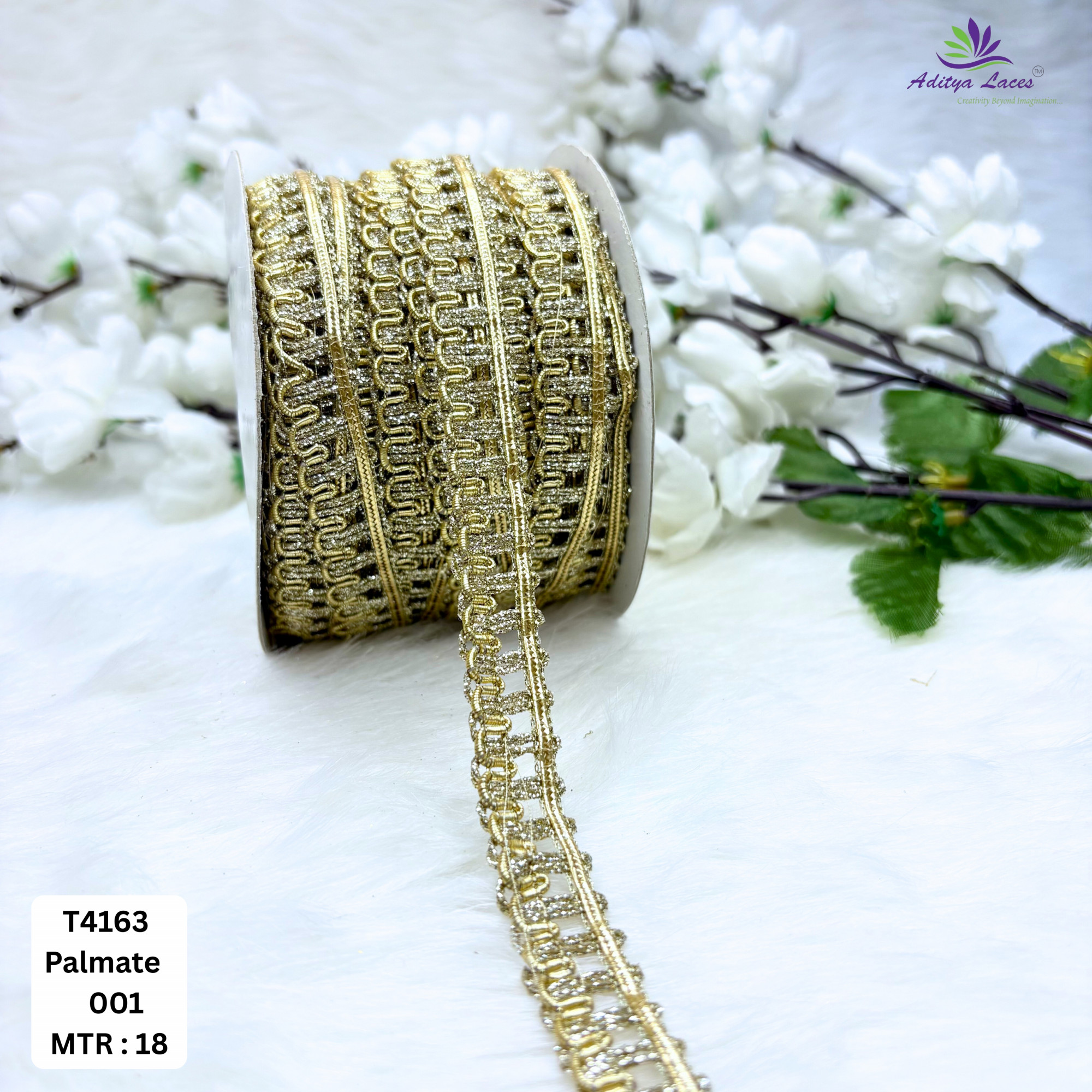 Readymade Geometric Lace Trim Designer Saree Borders Bridal Fabric Embellishments