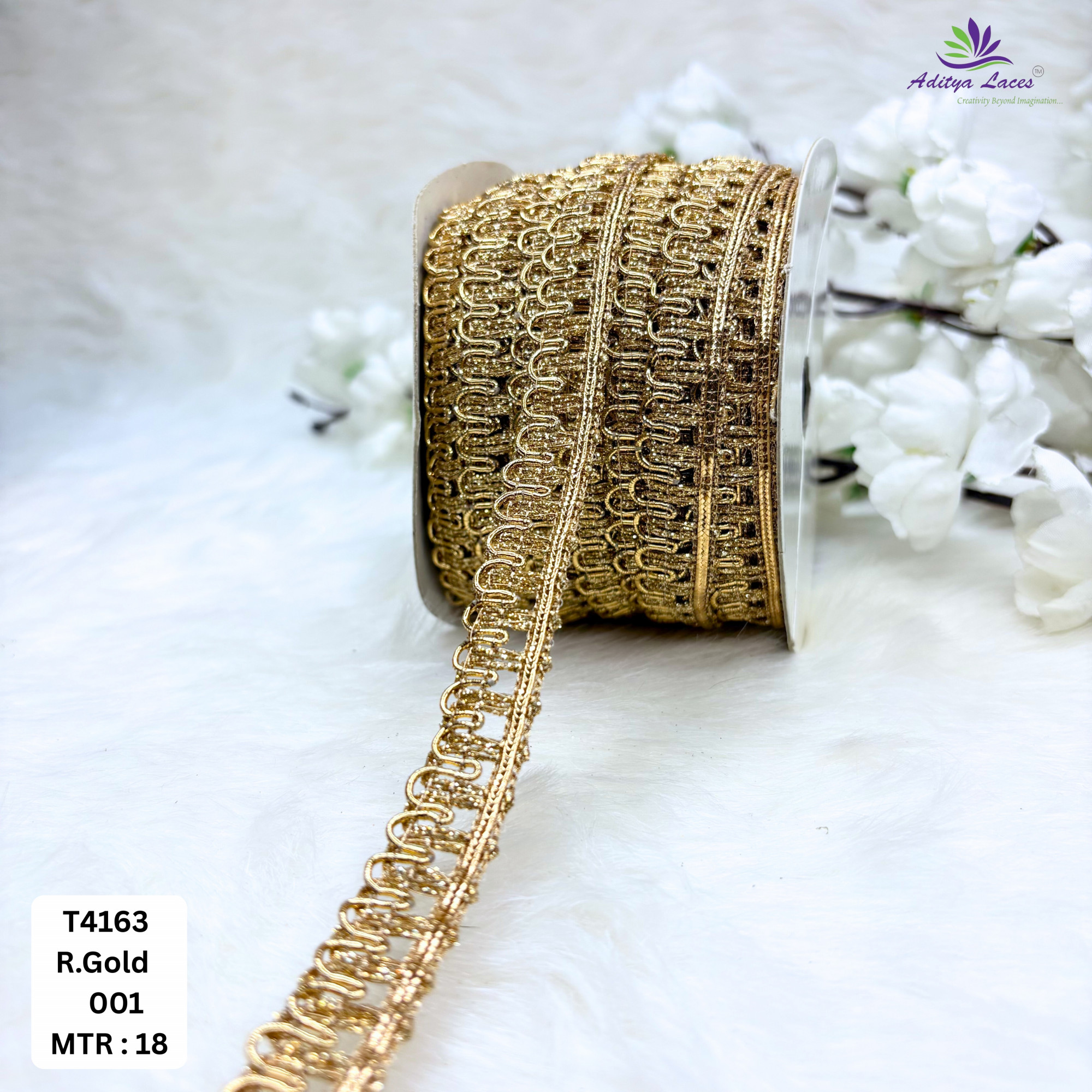 Readymade Geometric Lace Trim Designer Saree Borders Bridal Fabric Embellishments