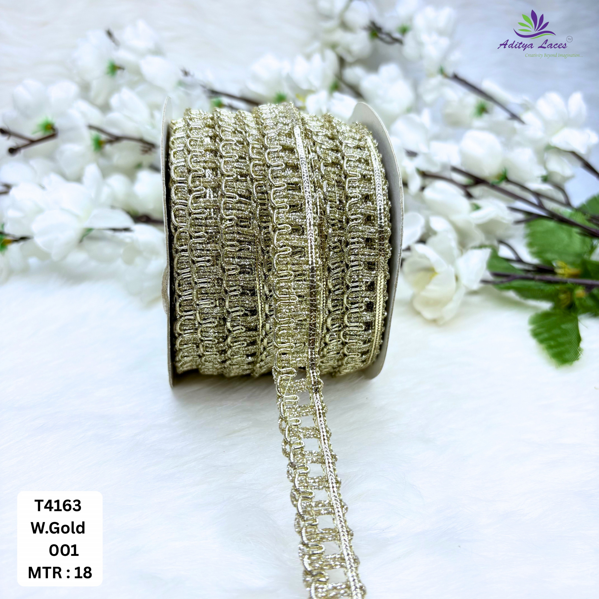 Readymade Geometric Lace Trim Designer Saree Borders Bridal Fabric Embellishments