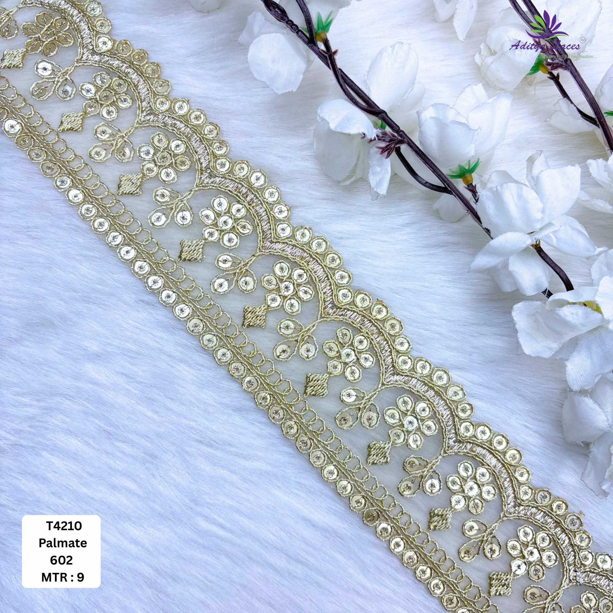Elegant Silver Tissue Lace Trim for Saree Garments
