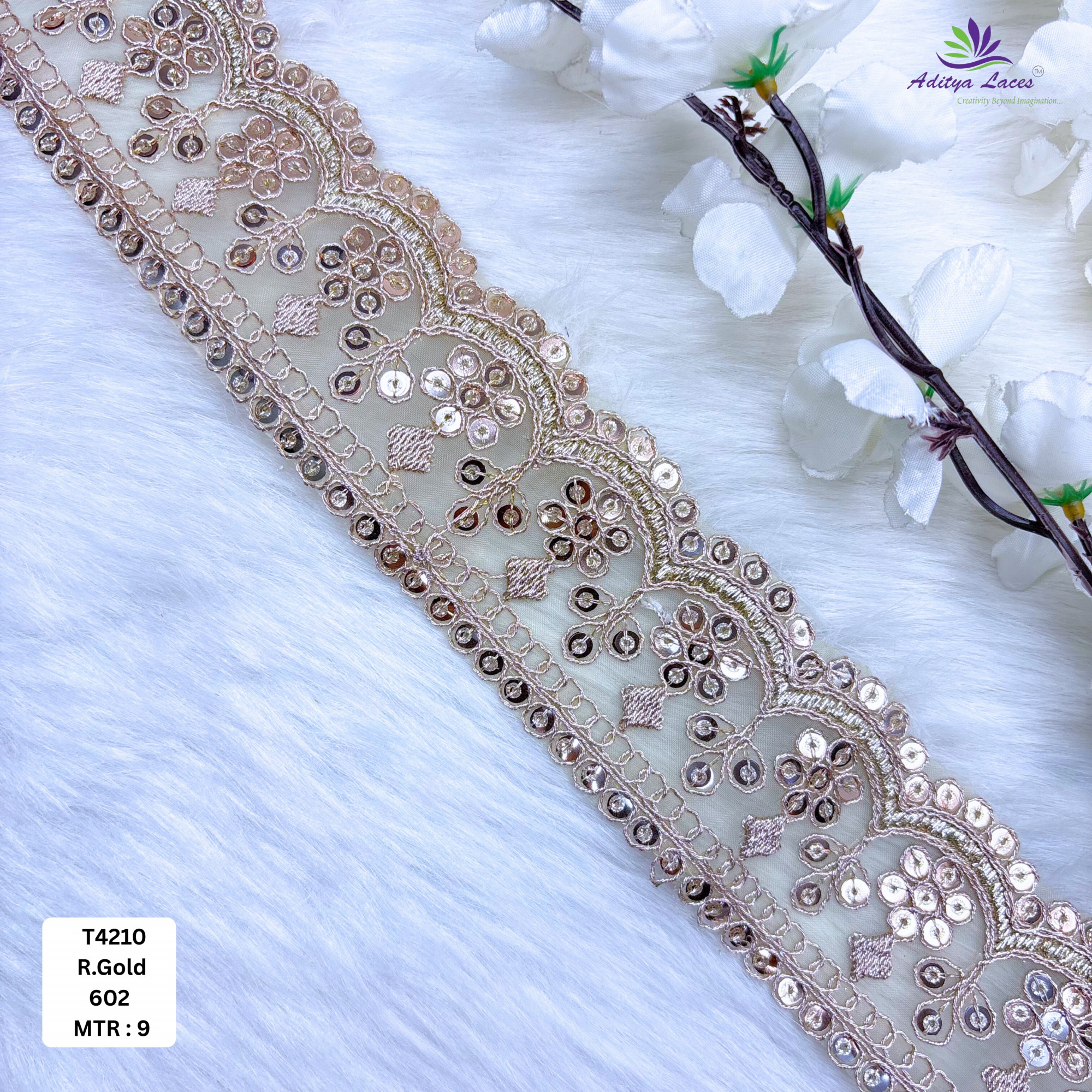 Elegant Silver Tissue Lace Trim for Saree Garments