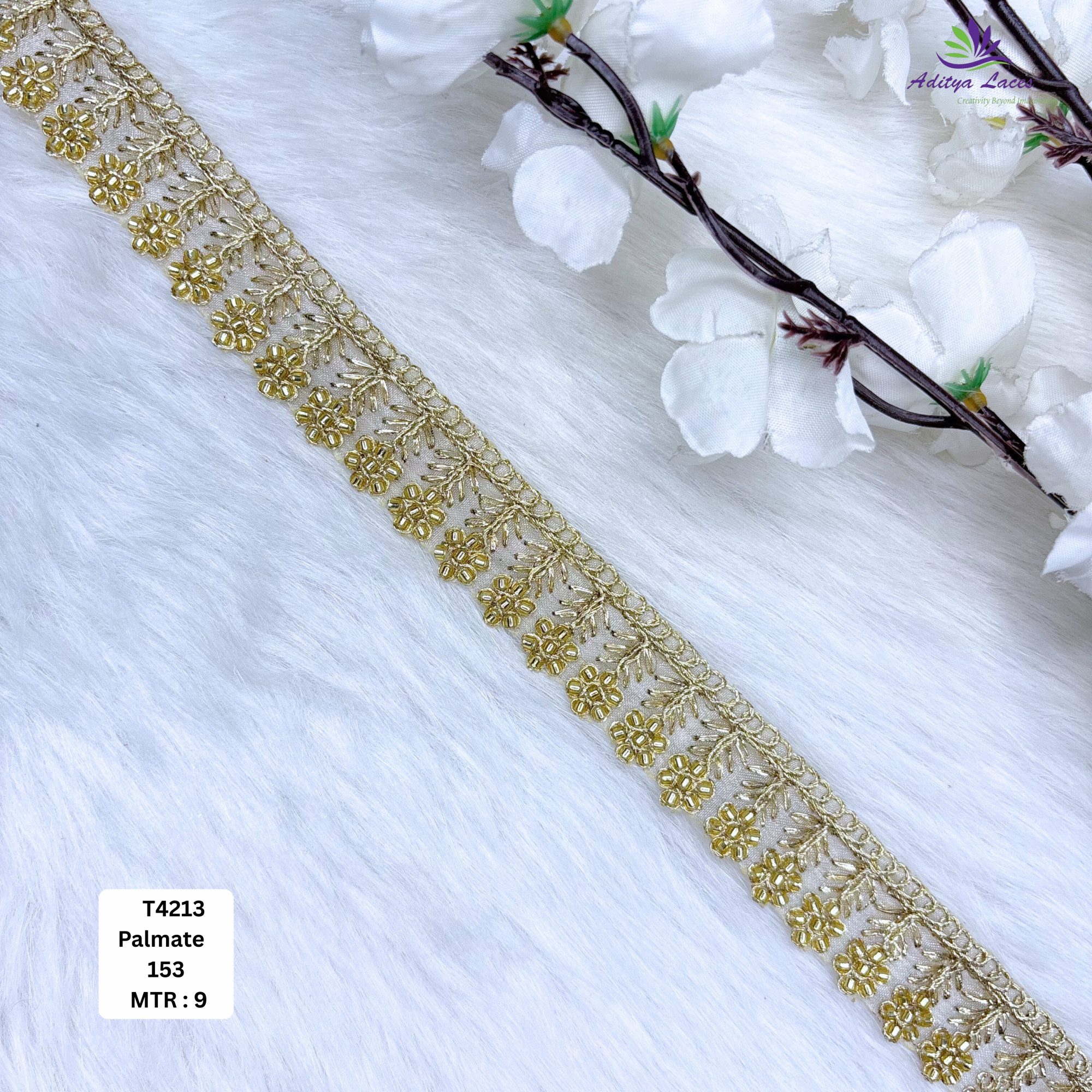 Fancy Silver Embroidery Lace Trim for Saree Garments