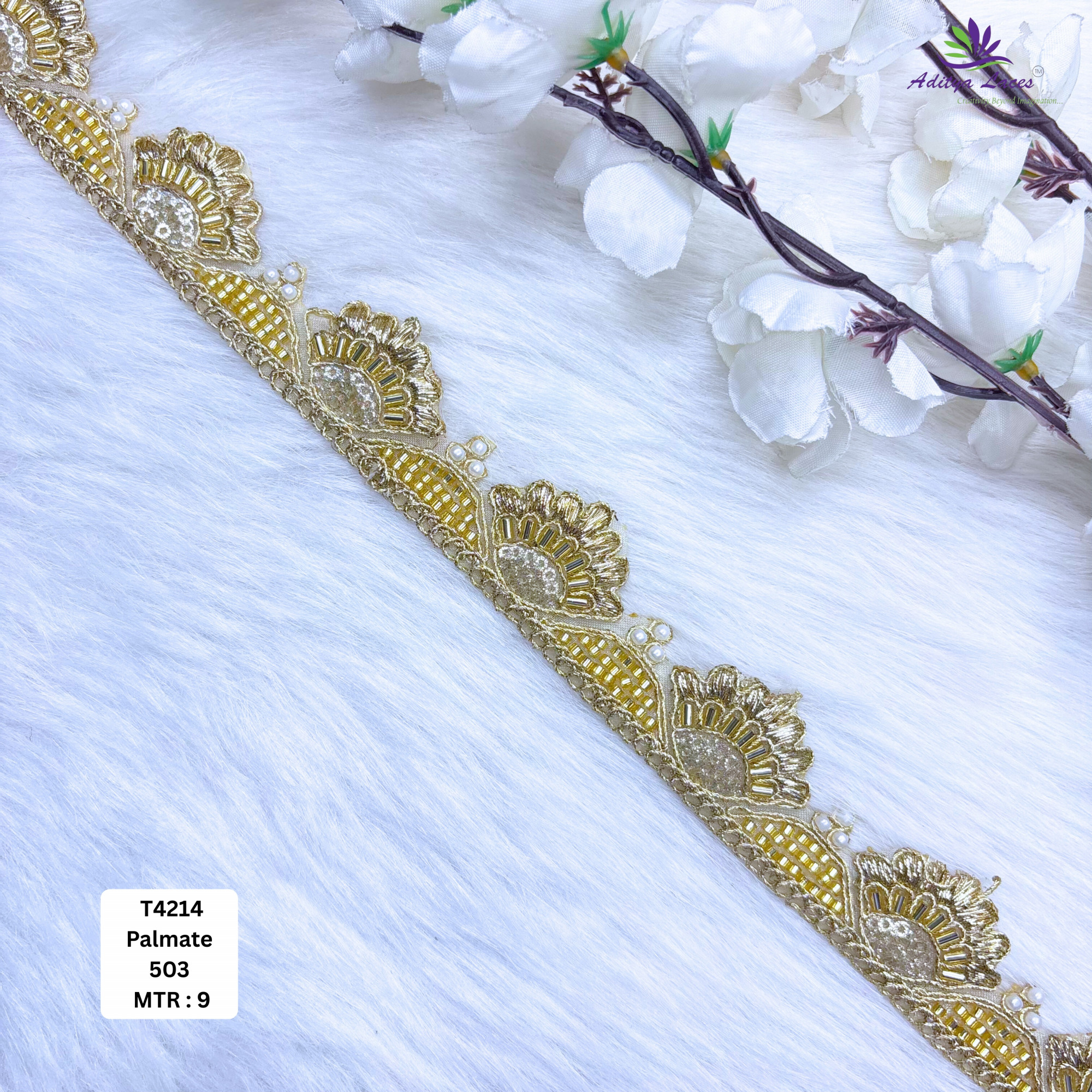 Bridal Silver Tissue Lace Trim for Saree Garments