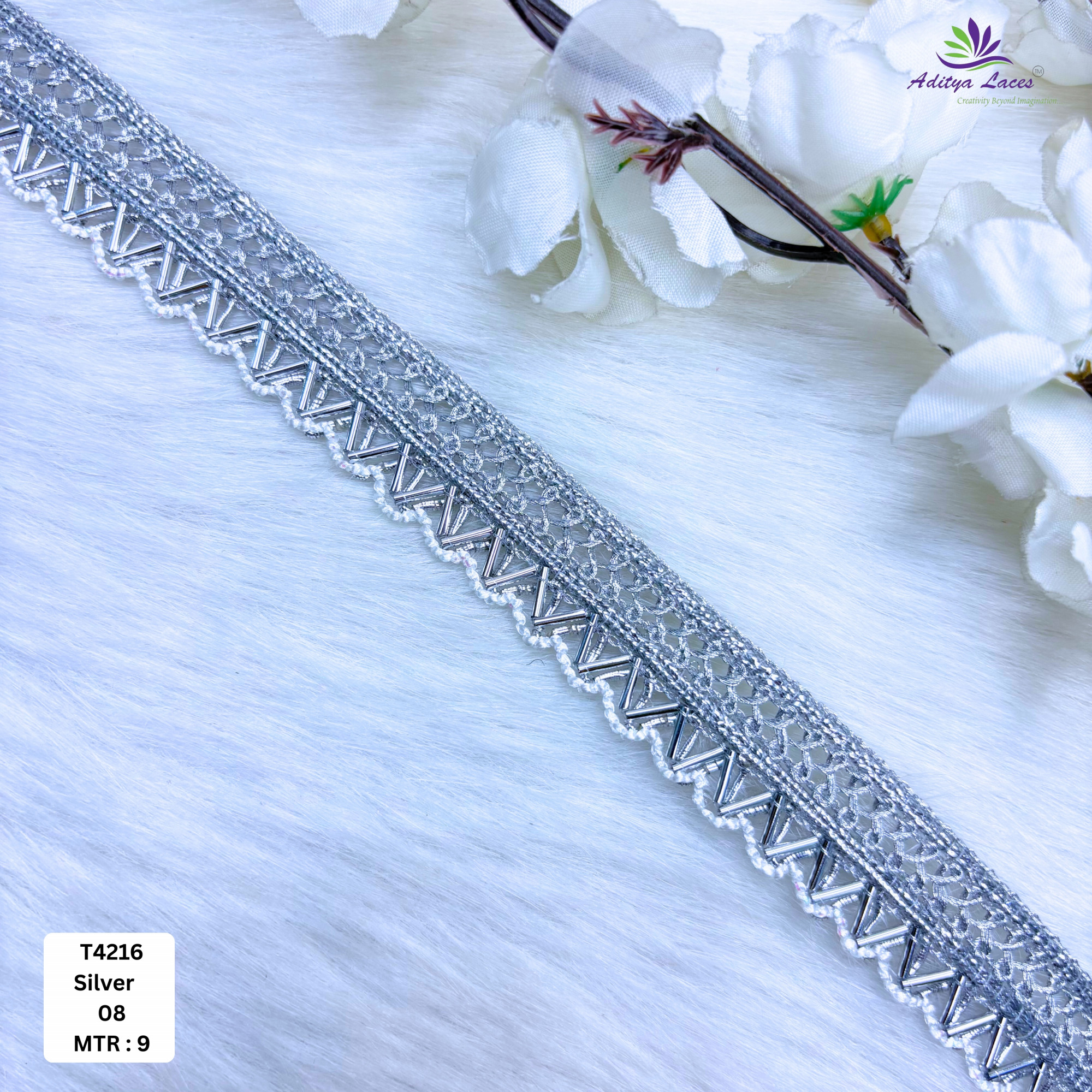Elegant Readymade Lace Border with Zari Work for Saree Bridal Wear