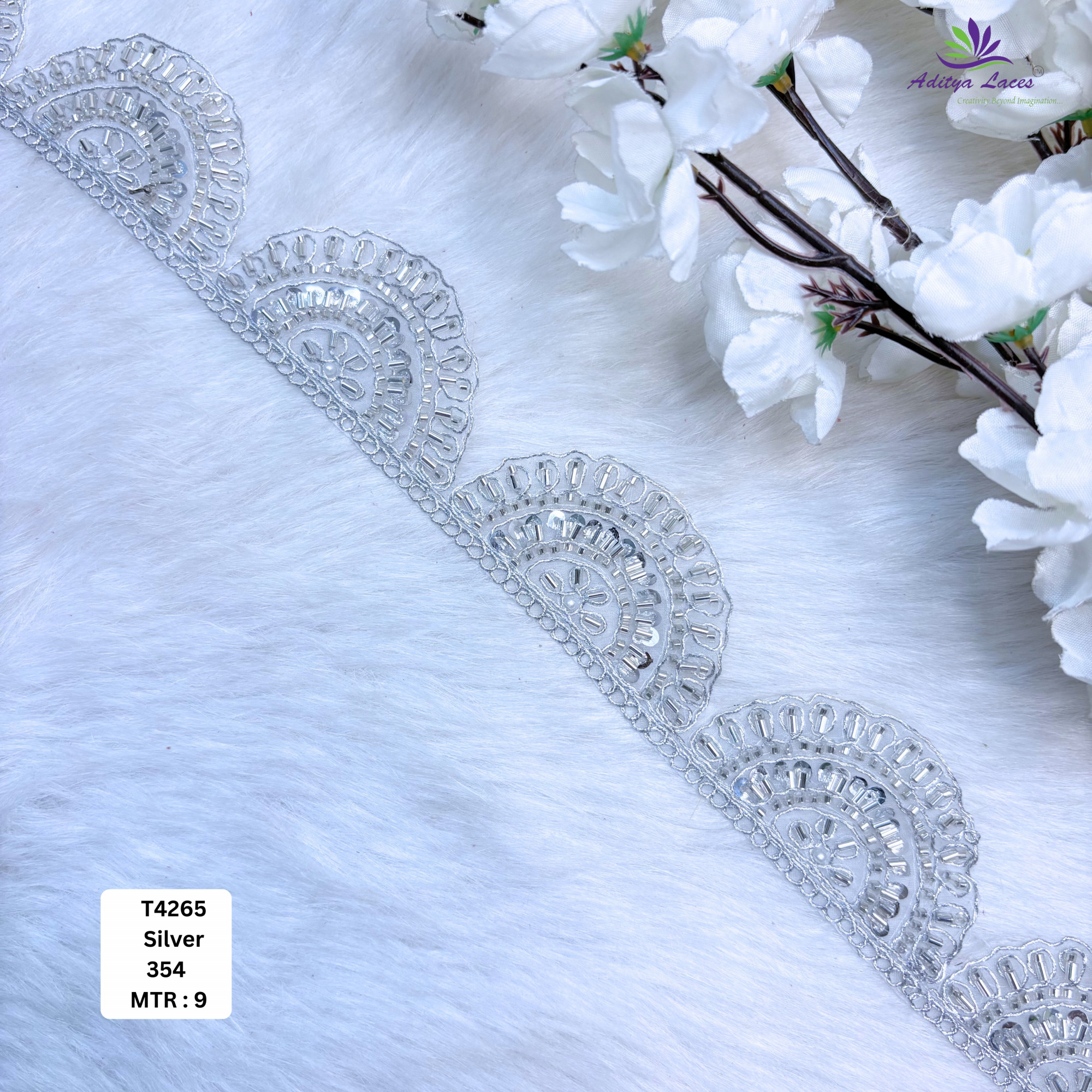 Premium Designer Beads Border for Bridal Wear