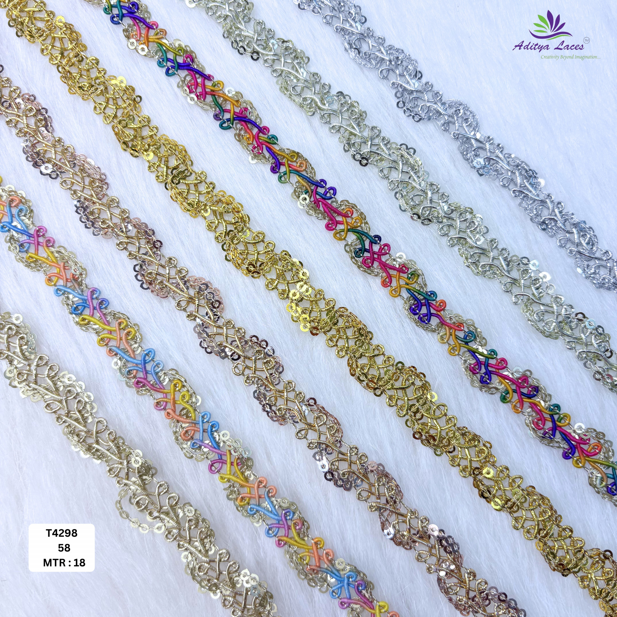 Elegant Readymade Lace Border with Zari Work for Saree Bridal Wear