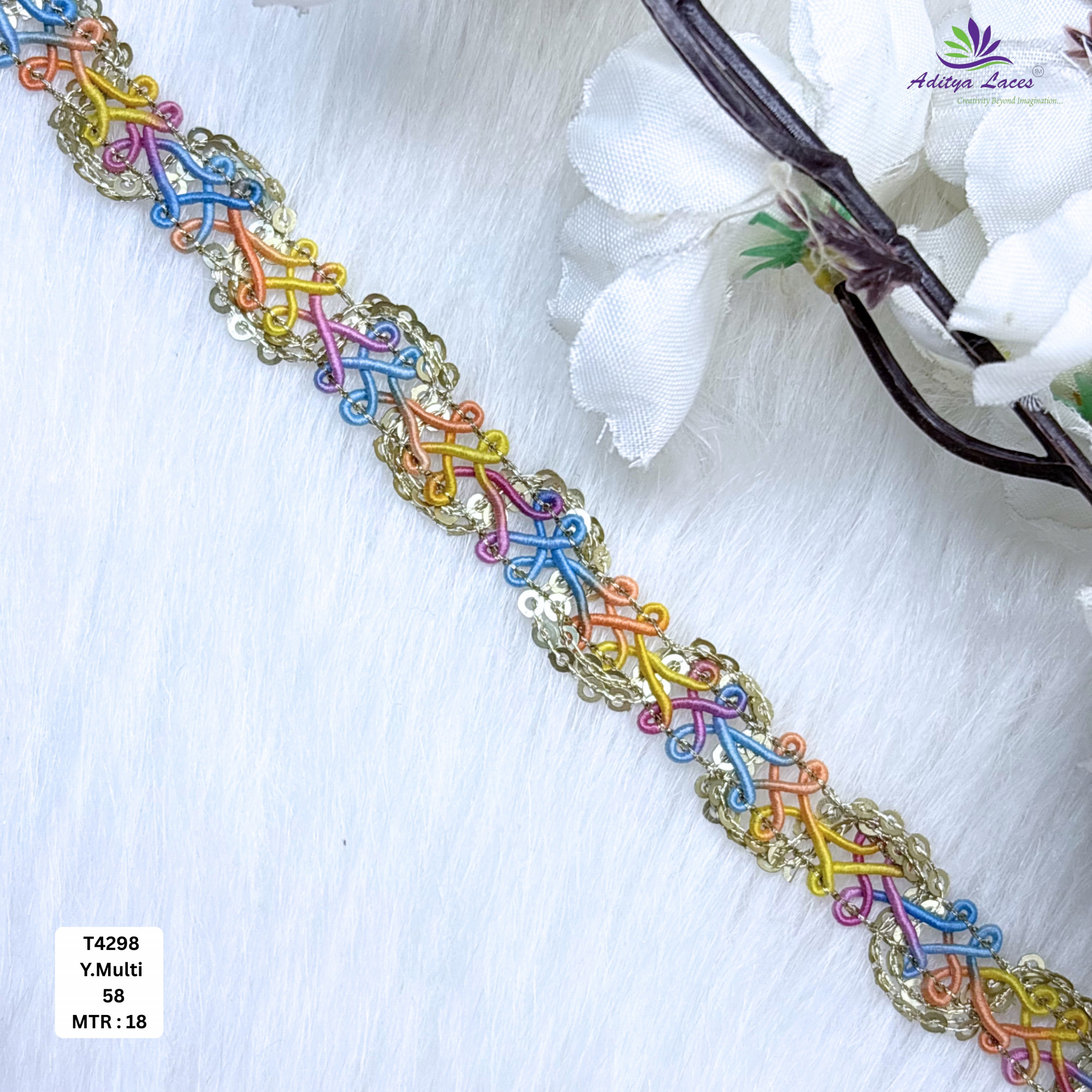 Elegant Readymade Lace Border with Zari Work for Saree Bridal Wear