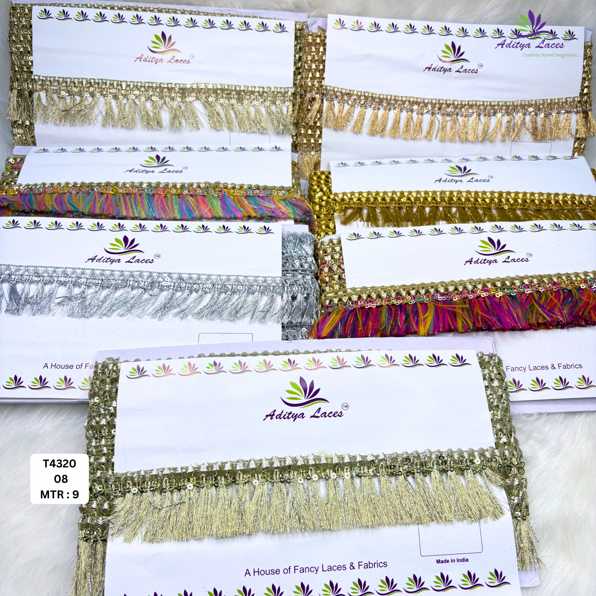 Premium Readymade Lace Border with Zari Work for Saree Bridal Wear