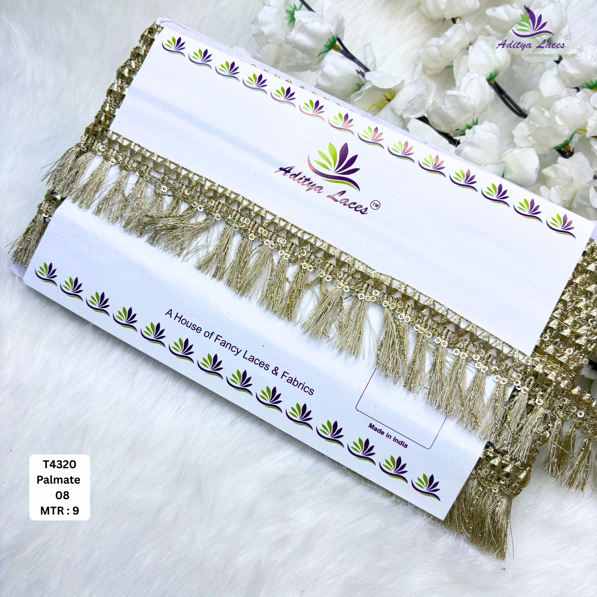 Premium Readymade Lace Border with Zari Work for Saree Bridal Wear
