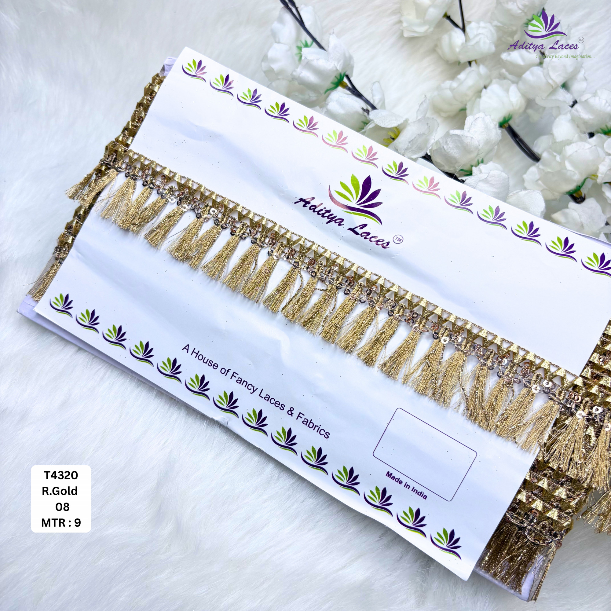 Premium Readymade Lace Border with Zari Work for Saree Bridal Wear